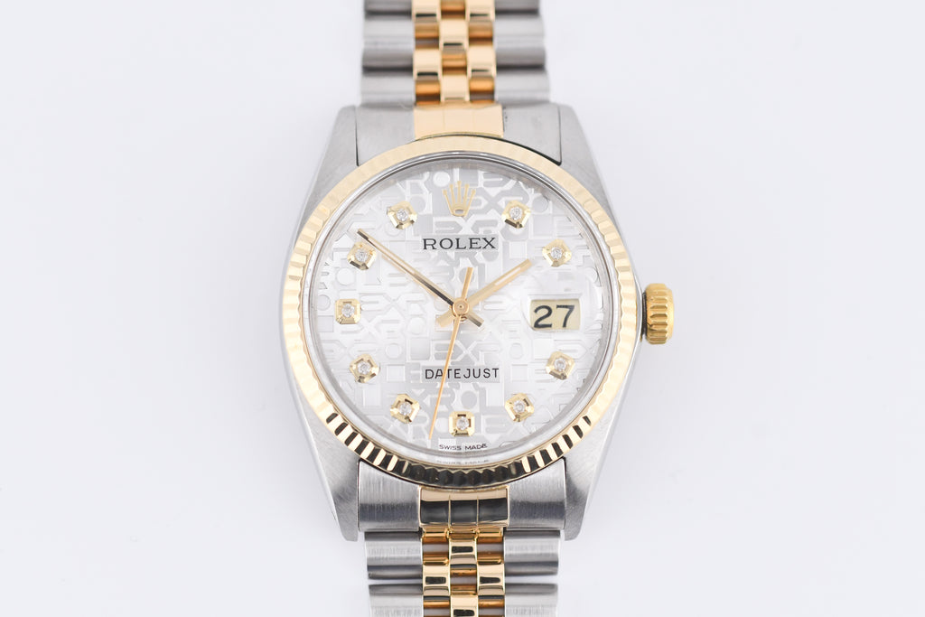 Rolex Datejust 36mm Ref 16013 Custom Anniversary Dial