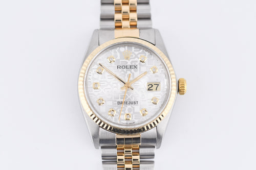 Rolex Datejust 36mm Ref 16013 Custom Anniversary Dial