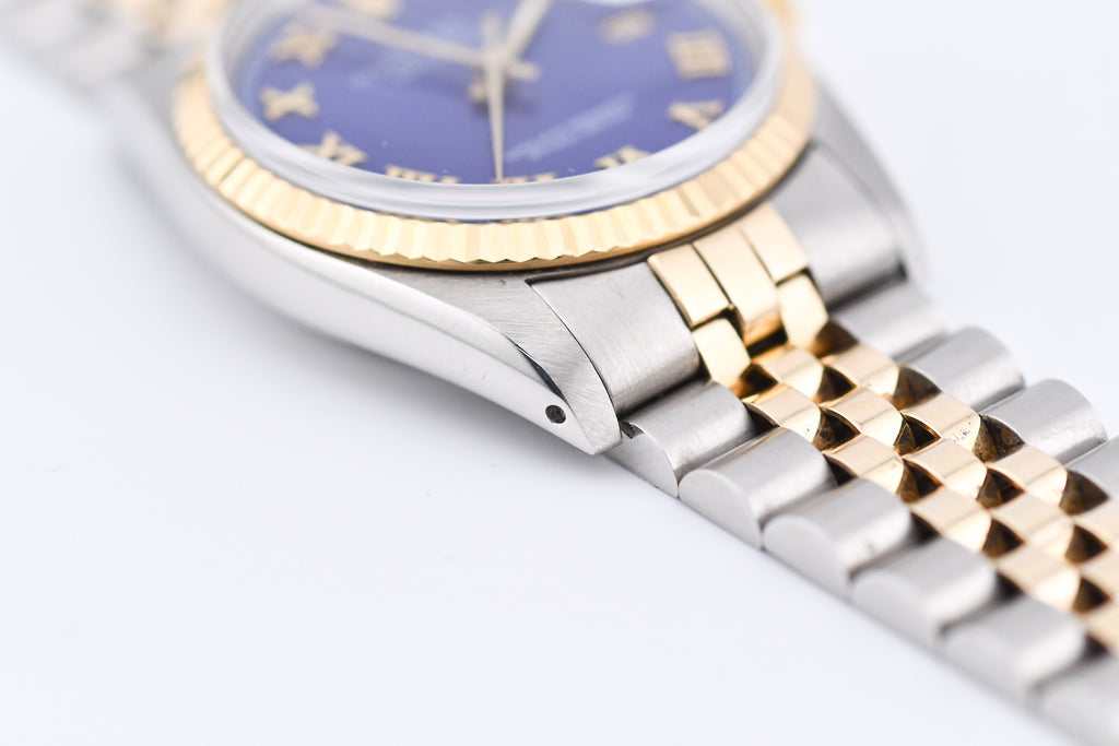 Rolex Datejust 36mm Ref 16013 Custom Blue Roman Dial