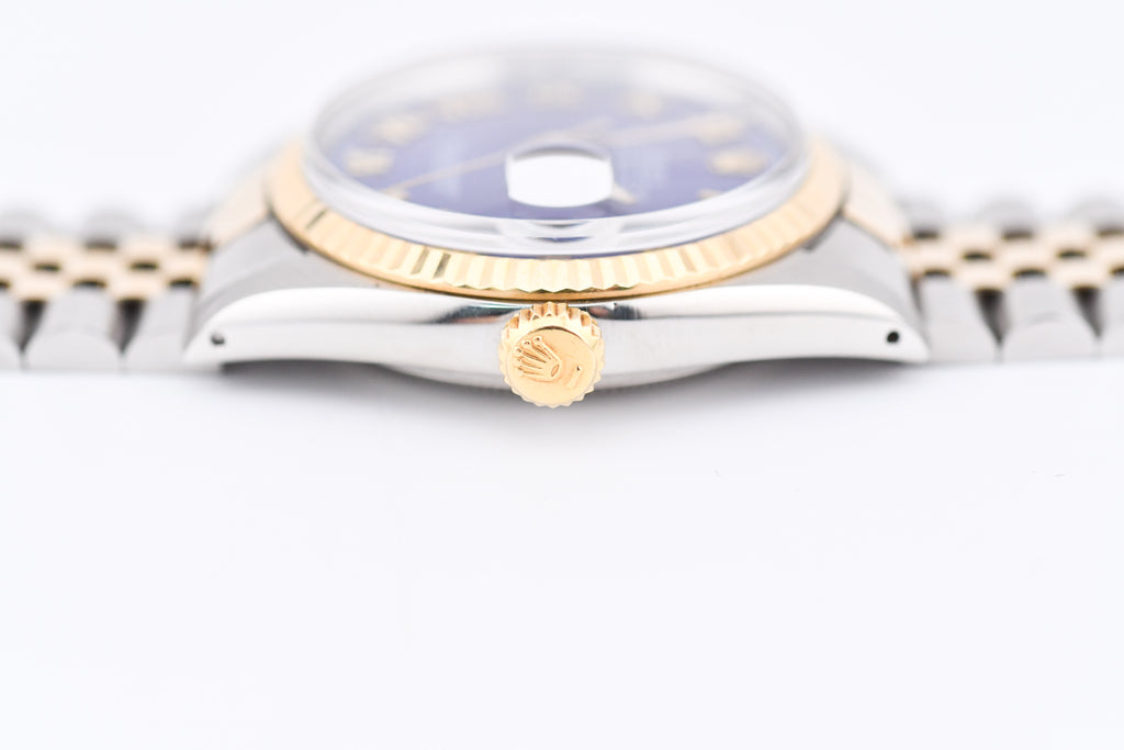 Rolex Datejust 36mm Ref 16013 Custom Blue Roman Dial