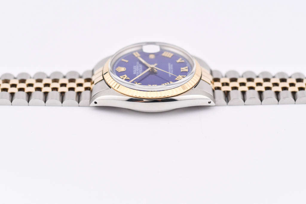 Rolex Datejust 36mm Ref 16013 Custom Blue Roman Dial