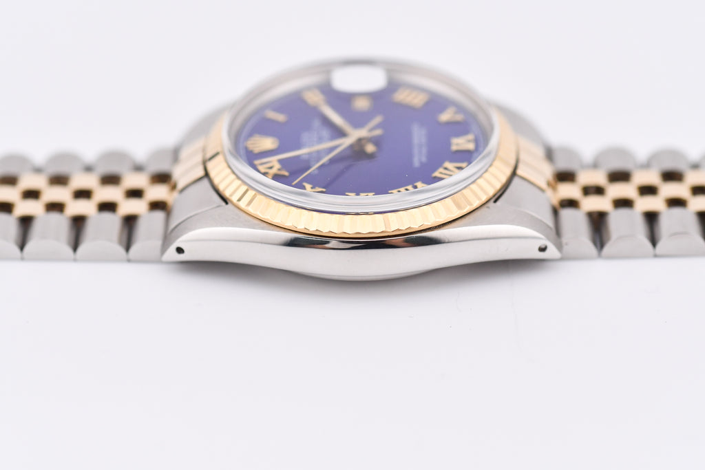 Rolex Datejust 36mm Ref 16013 Custom Blue Roman Dial