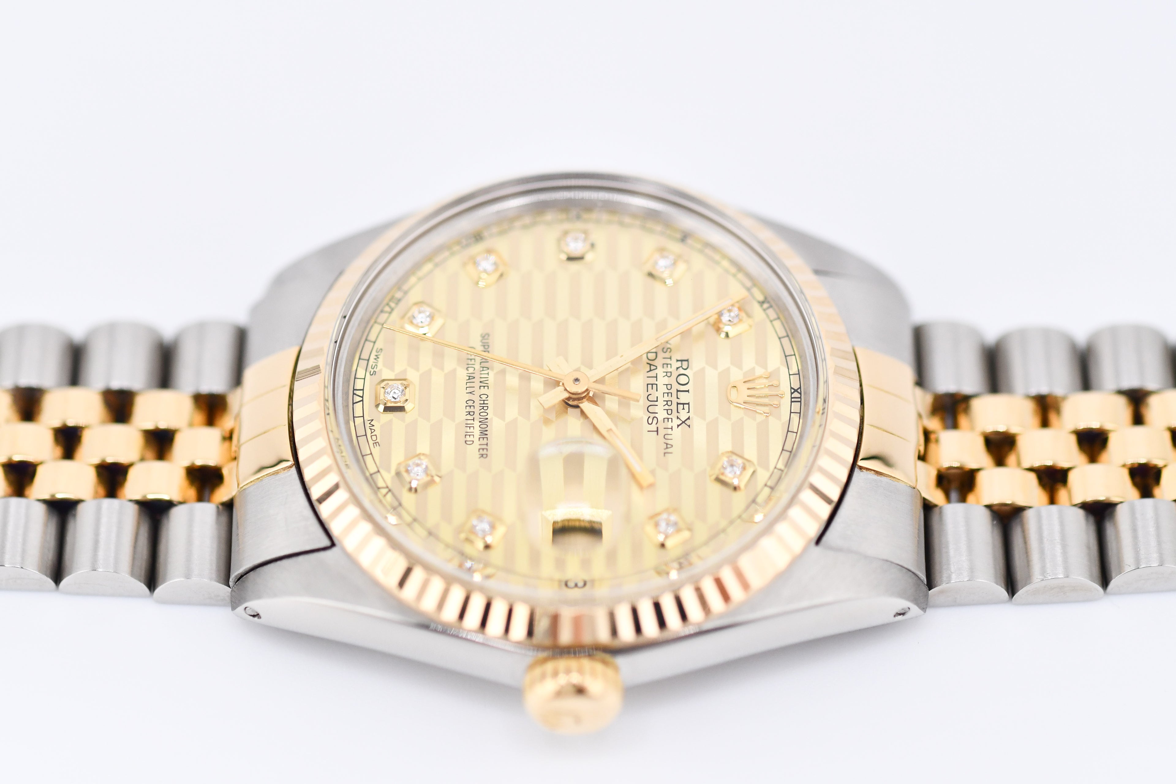 Rolex Datejust 36mm Ref 16013 Custom Computer Diamond Dial