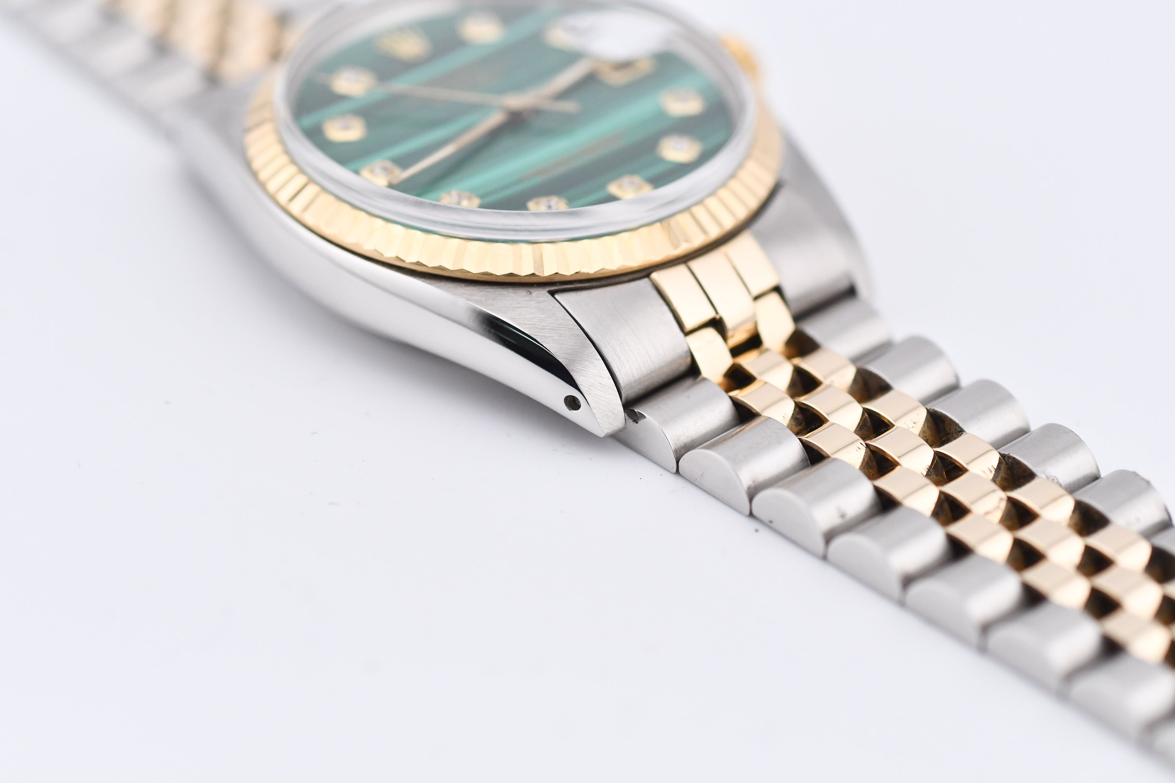 Rolex Datejust 36mm Ref 16013 Custom Green Malachite Diamond Dial