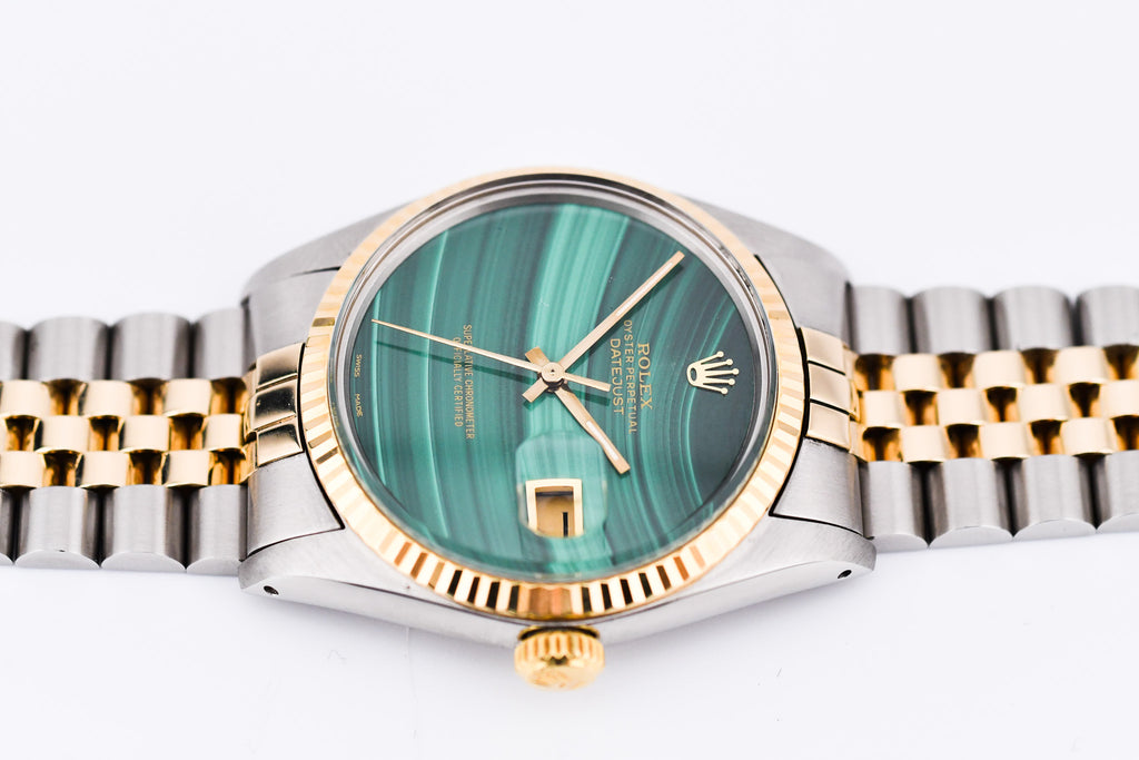 Rolex Datejust 36mm Ref 16013 Custom Green Malachite Dial