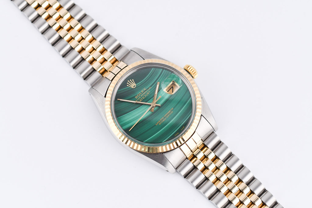 Rolex Datejust 36mm Ref 16013 Custom Green Malachite Dial