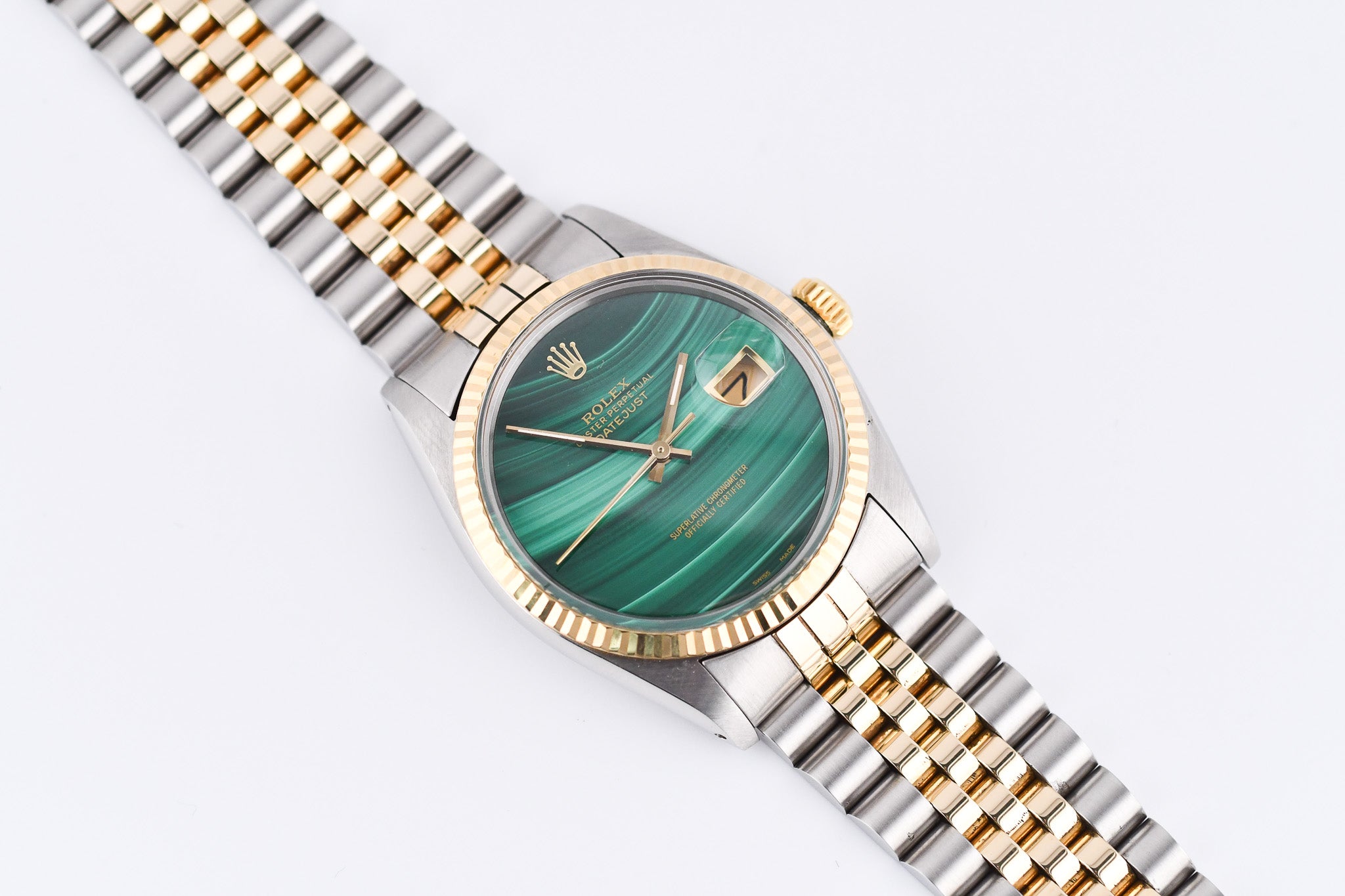 Rolex Datejust 36mm Ref 16013 Custom Green Malachite Dial