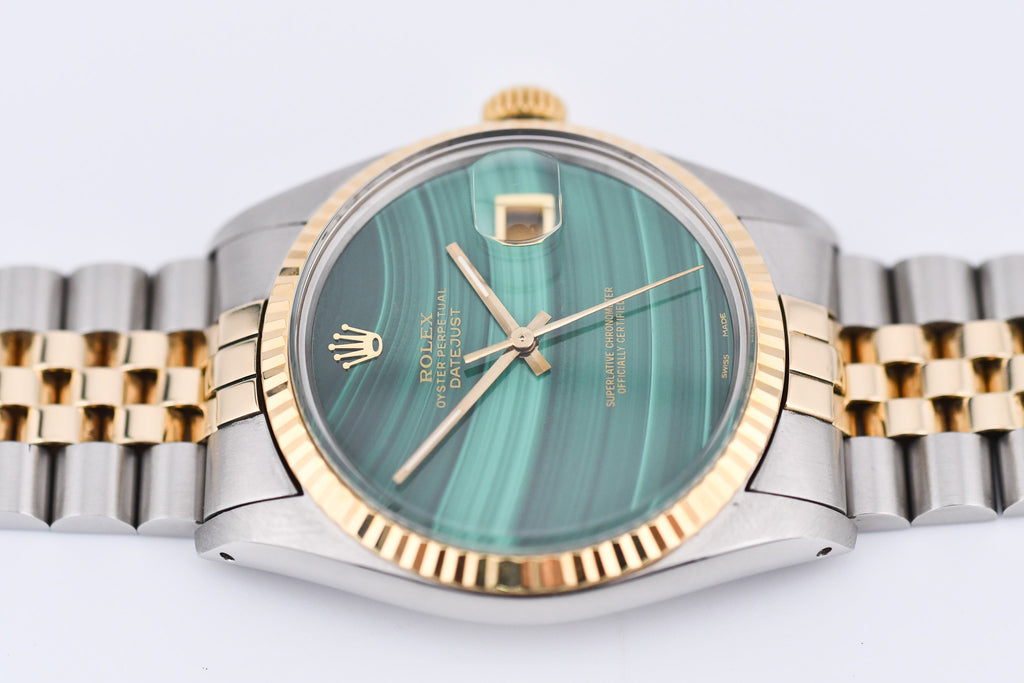 Rolex Datejust 36mm Ref 16013 Custom Green Malachite Dial
