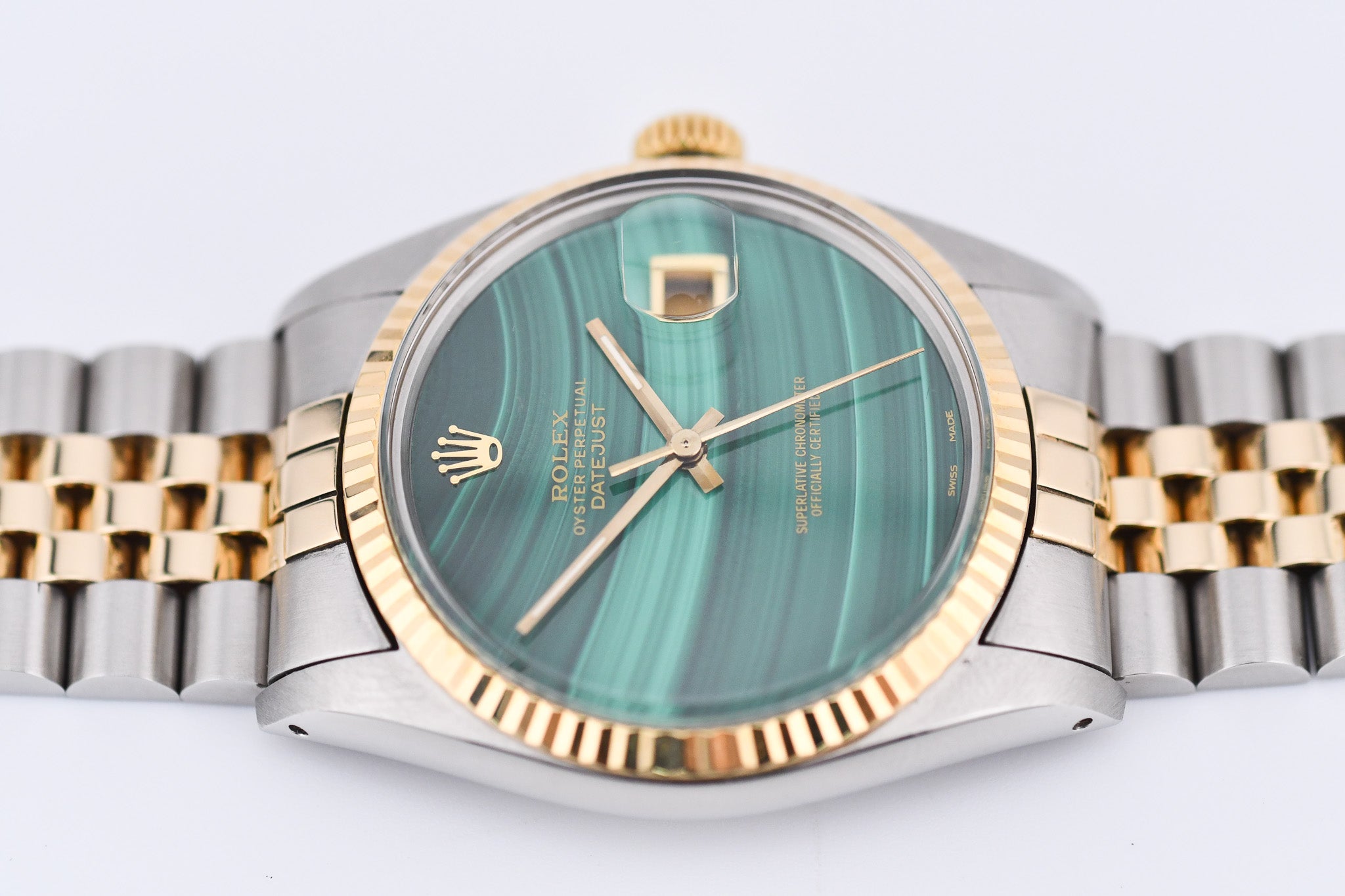 Rolex Datejust 36mm Ref 16013 Custom Green Malachite Dial