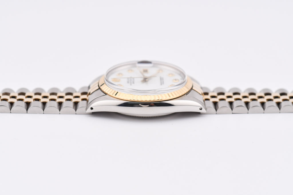 Rolex Datejust 36mm Ref 16013 Custom Mother of Pearl Diamond Dial