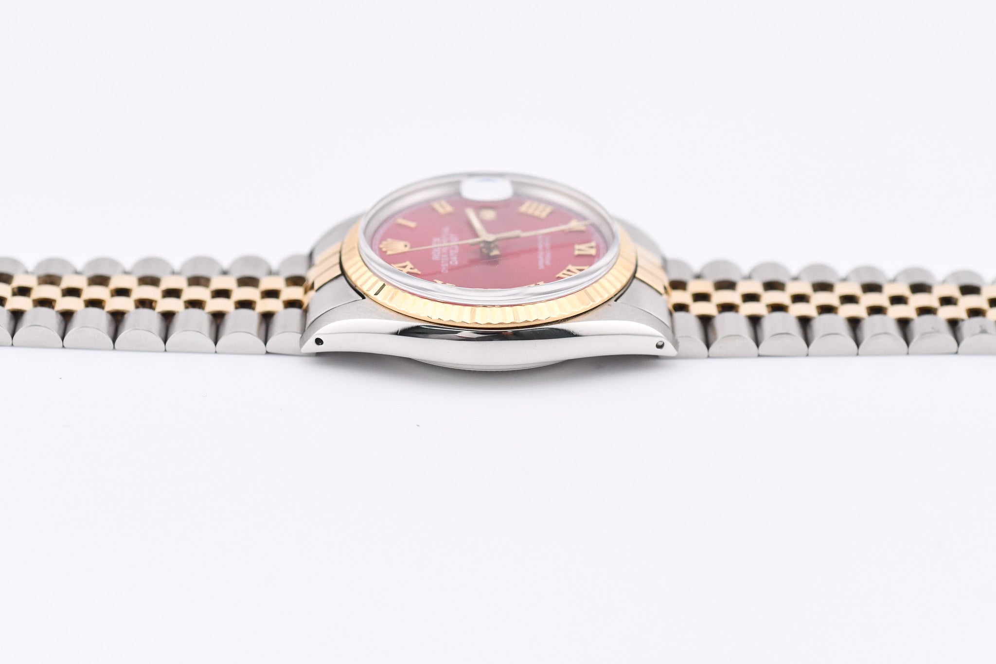 Rolex Datejust 36mm Ref 16013 Custom Red Roman Dial