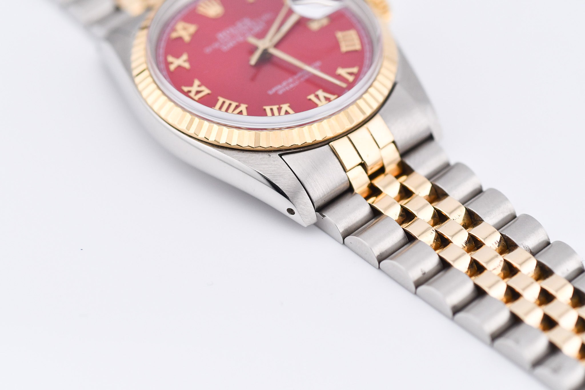Rolex Datejust 36mm Ref 16013 Custom Red Roman Dial