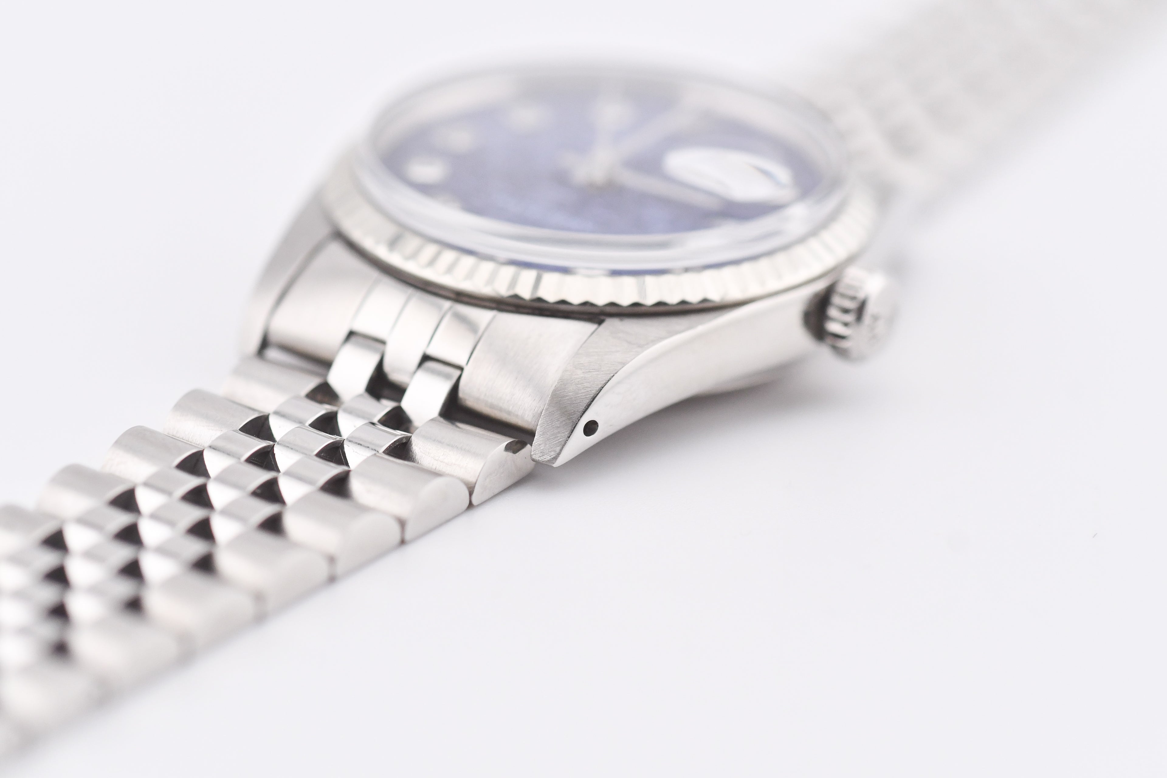 Rolex Datejust 36mm Ref 16014 Custom Blue Anniversary Diamond Dial