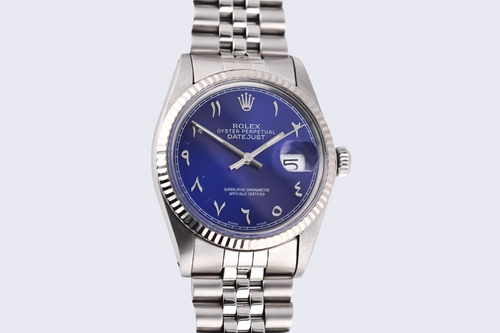 Rolex Datejust 36mm Ref 16014 Custom Blue Arabic Dial