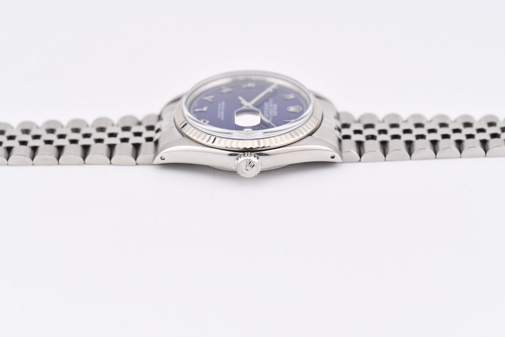 Rolex Datejust 36mm Ref 16014 Custom Blue Arabic Dial
