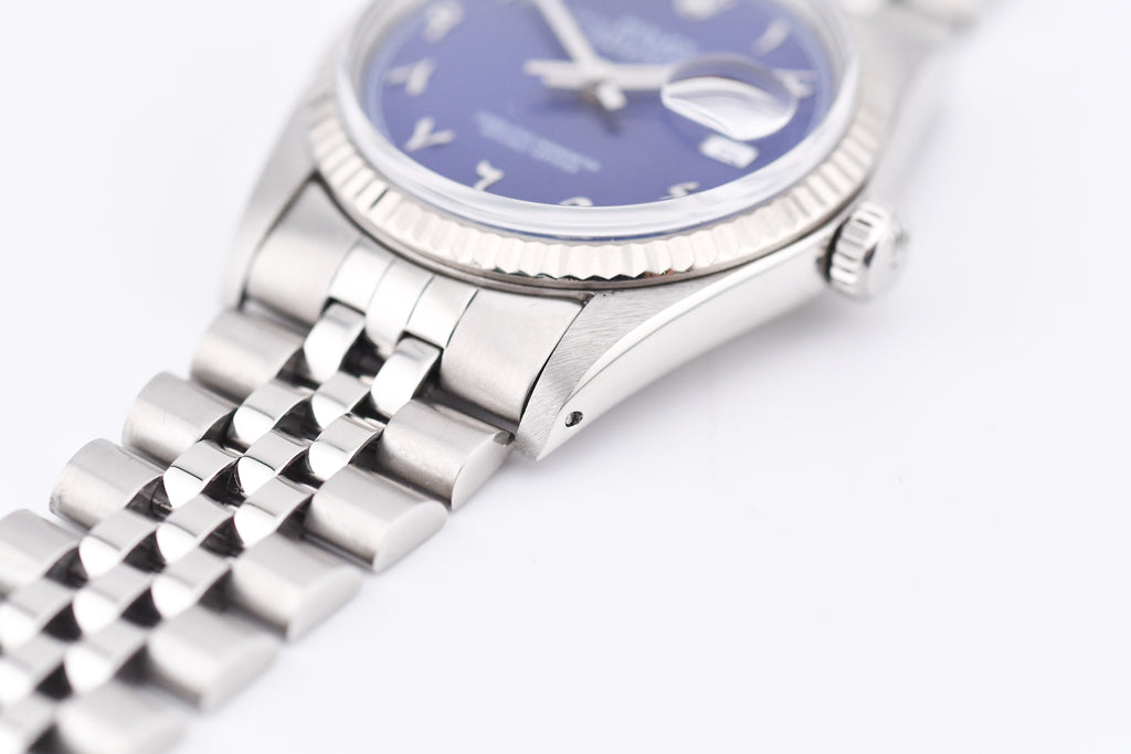 Rolex Datejust 36mm Ref 16014 Custom Blue Arabic Dial
