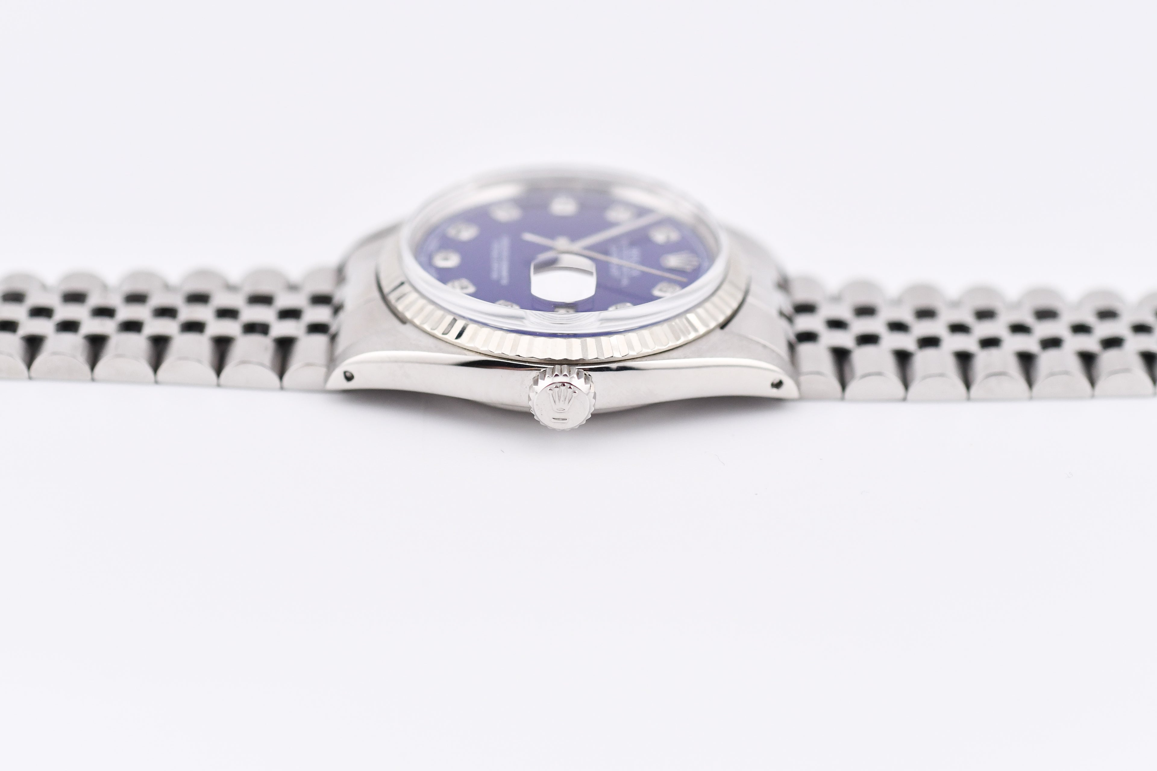 Rolex Datejust 36mm Ref 16014 Custom Blue Diamond Dial