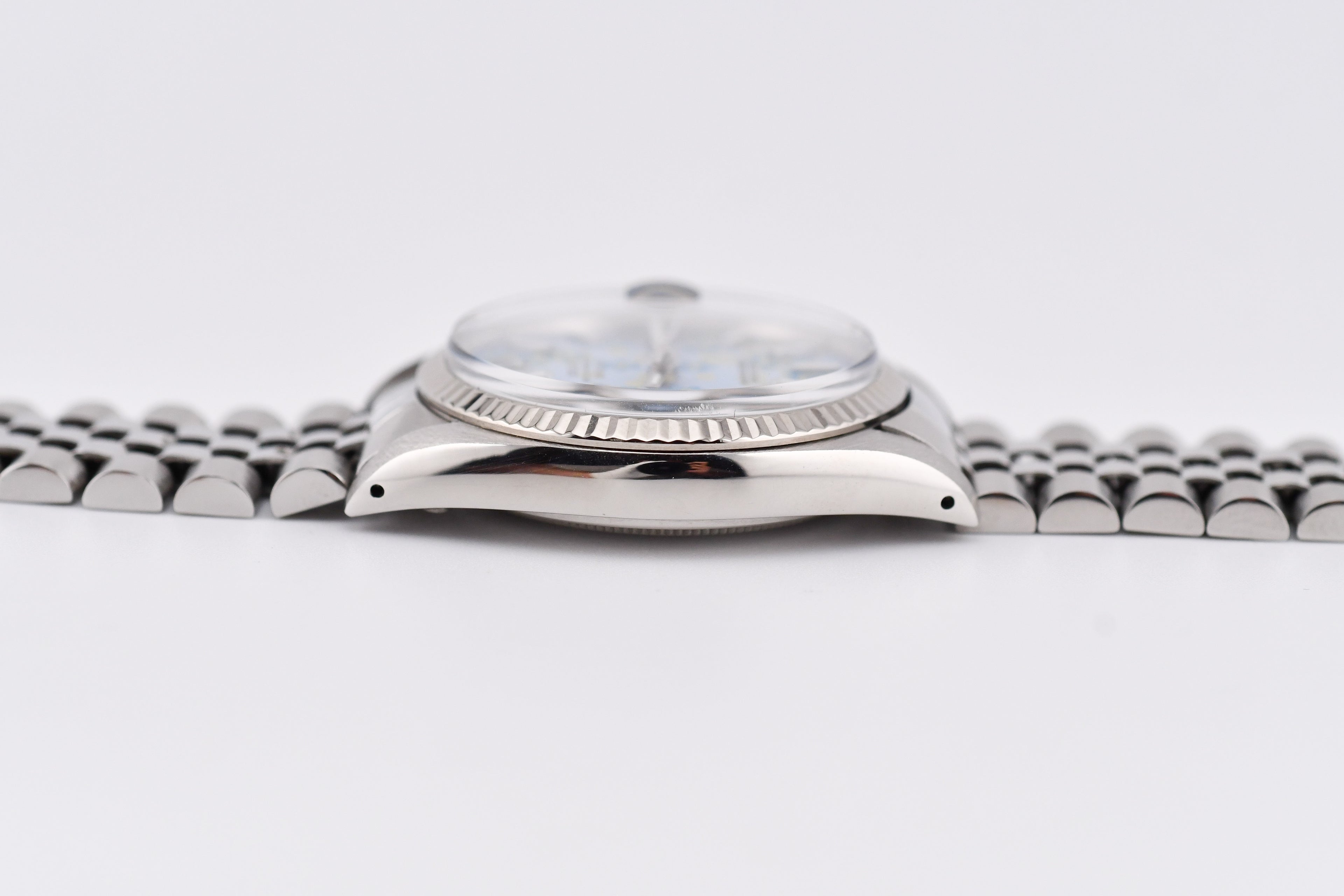 Rolex Datejust 36mm Ref 16014 Custom Blue Floral Dial