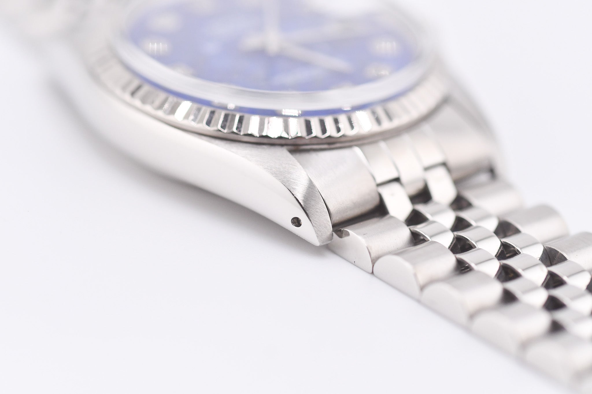 Rolex Datejust 36mm Ref 16014 Custom Blue Lapis Lazuli Diamond Dial