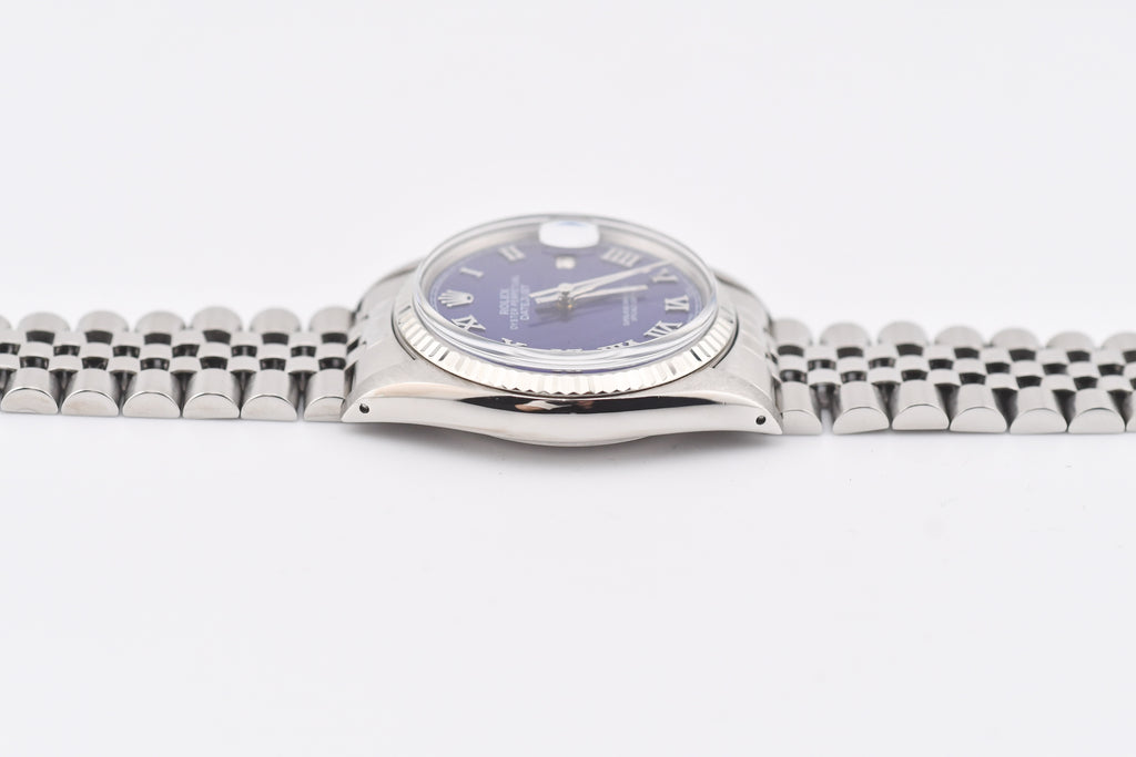 Rolex Datejust 36mm Ref 16014 Custom Blue Roman Dial