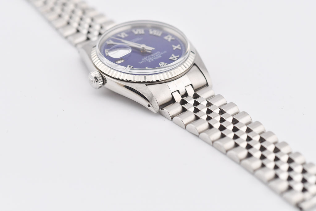 Rolex Datejust 36mm Ref 16014 Custom Blue Roman Dial