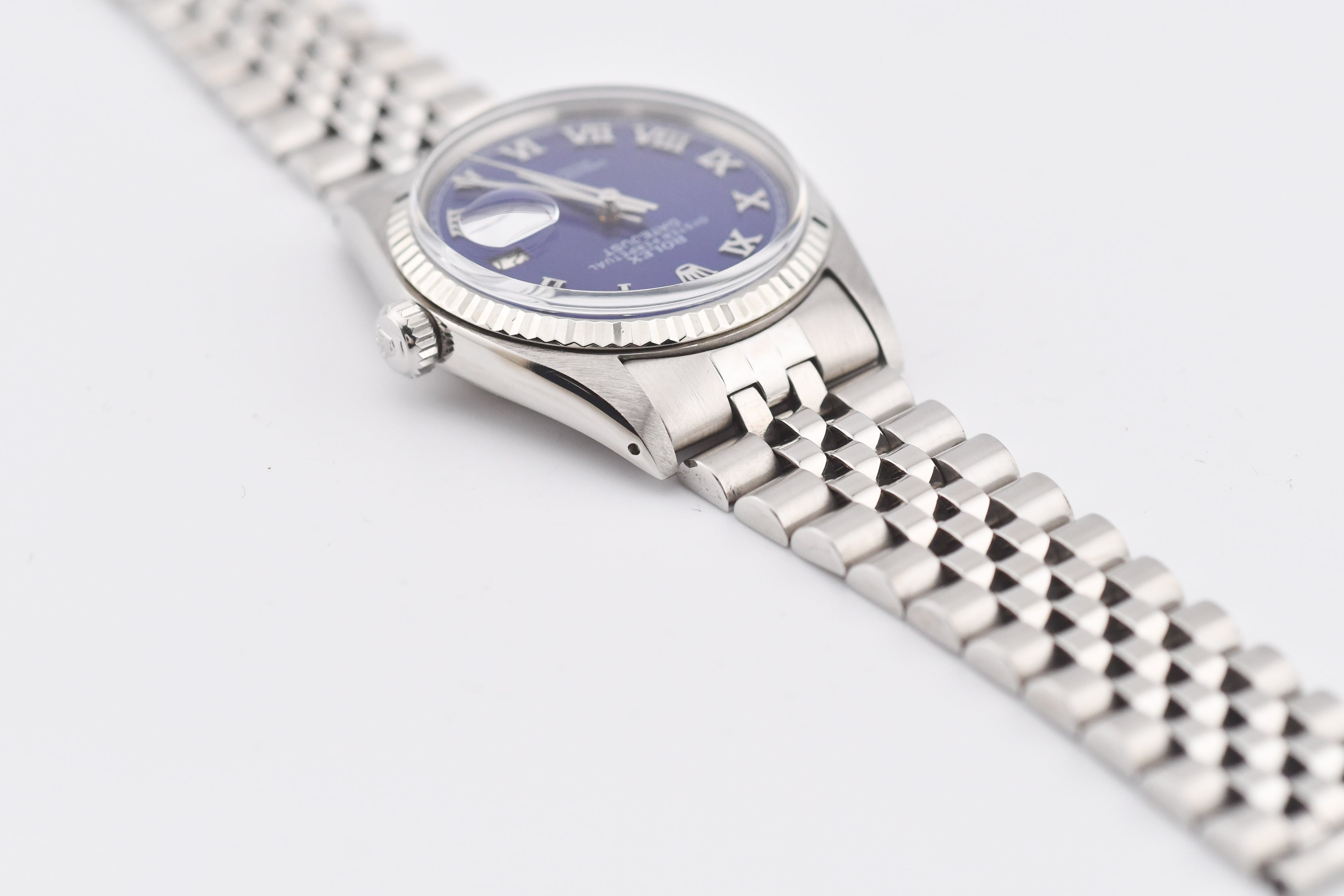Rolex Datejust 36mm Ref 16014 Custom Blue Roman Dial