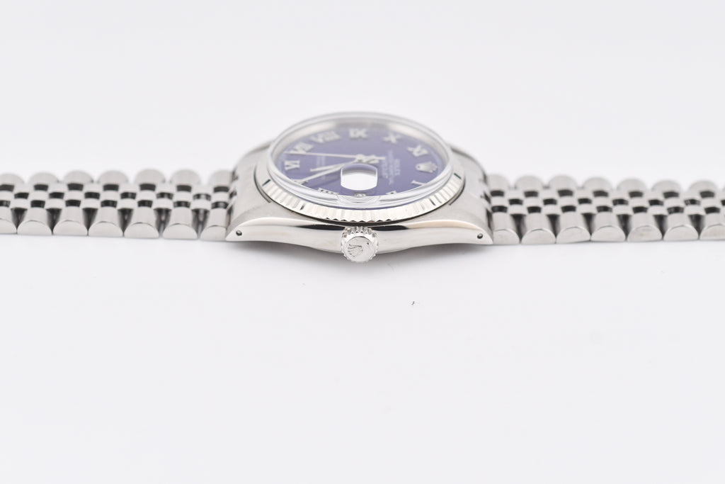 Rolex Datejust 36mm Ref 16014 Custom Blue Roman Dial