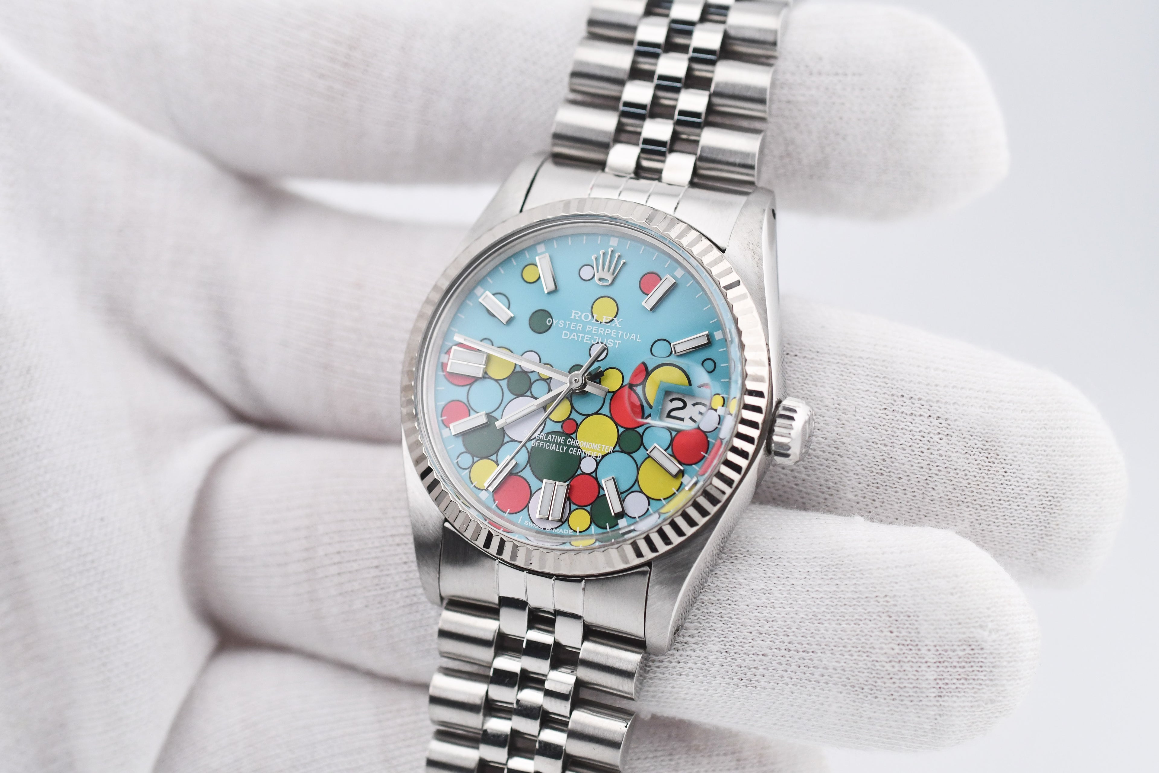 Rolex Datejust 36mm Ref 16014 Custom Celebration Dial