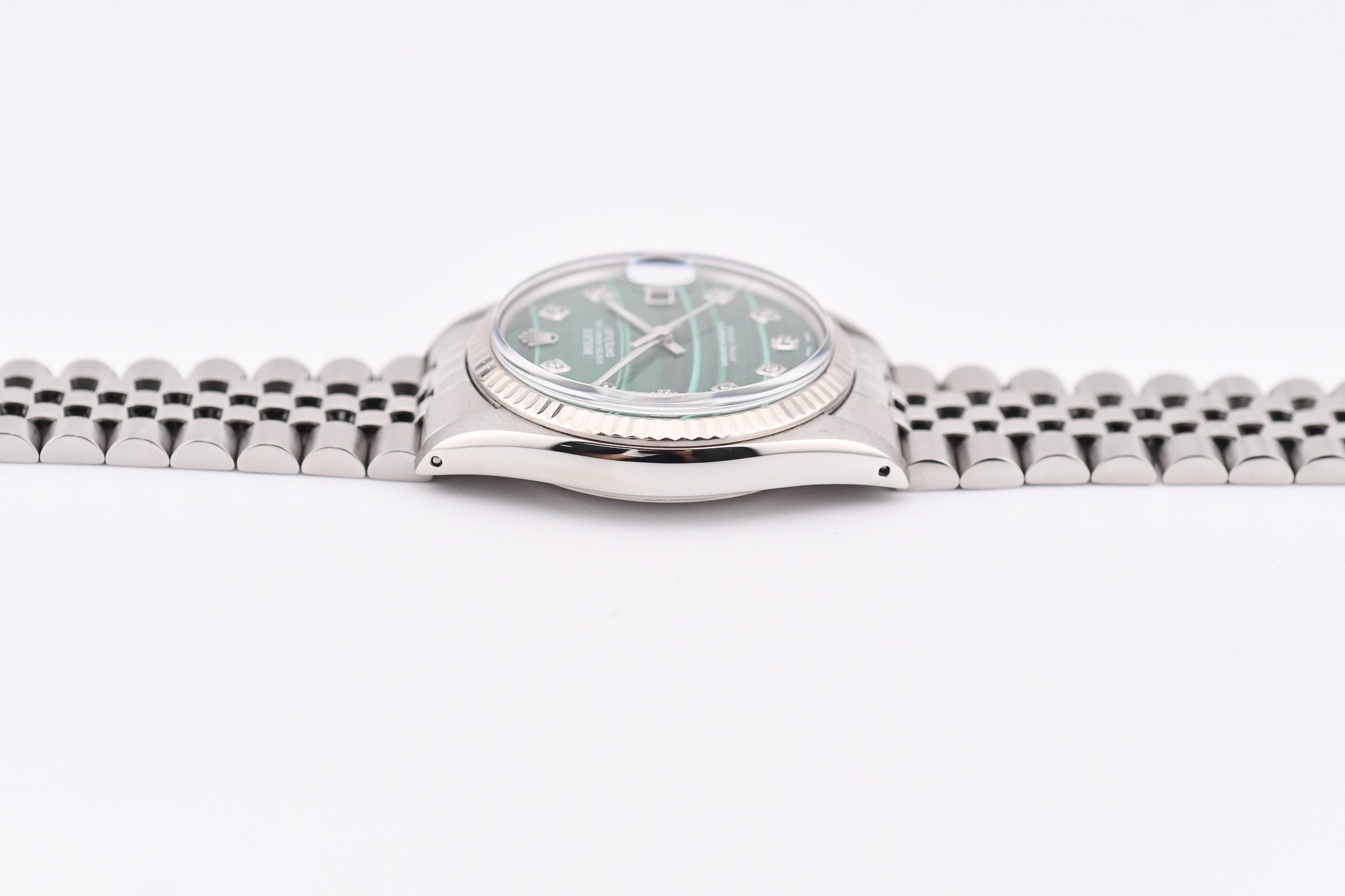 Rolex Datejust 36mm Ref 16014 Custom Green Malachite Diamond Dial