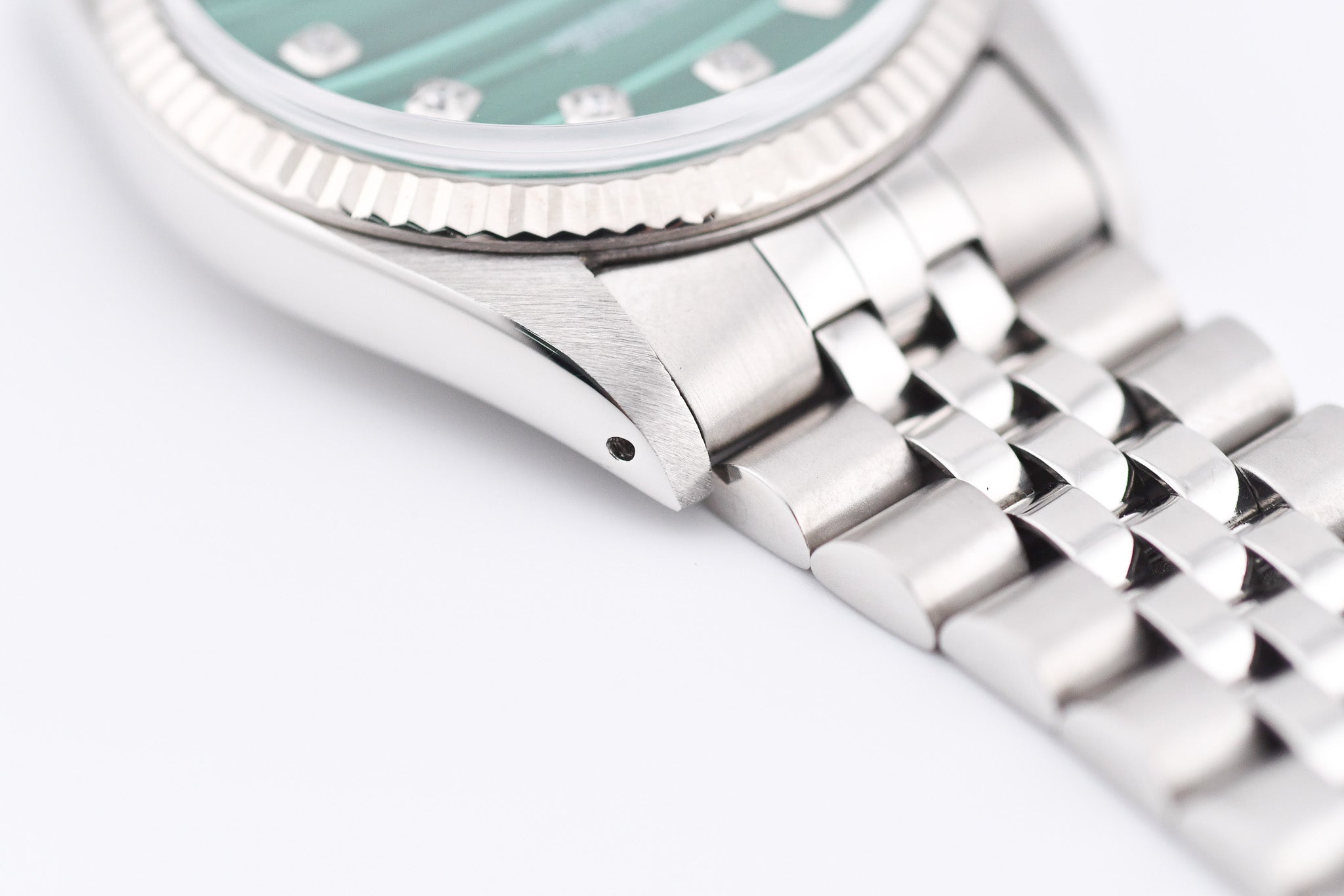 Rolex Datejust 36mm Ref 16014 Custom Green Malachite Diamond Dial