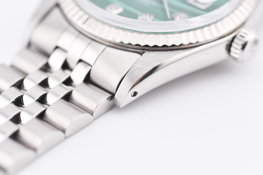 Rolex Datejust 36mm Ref 16014 Custom Green Malachite Diamond Dial