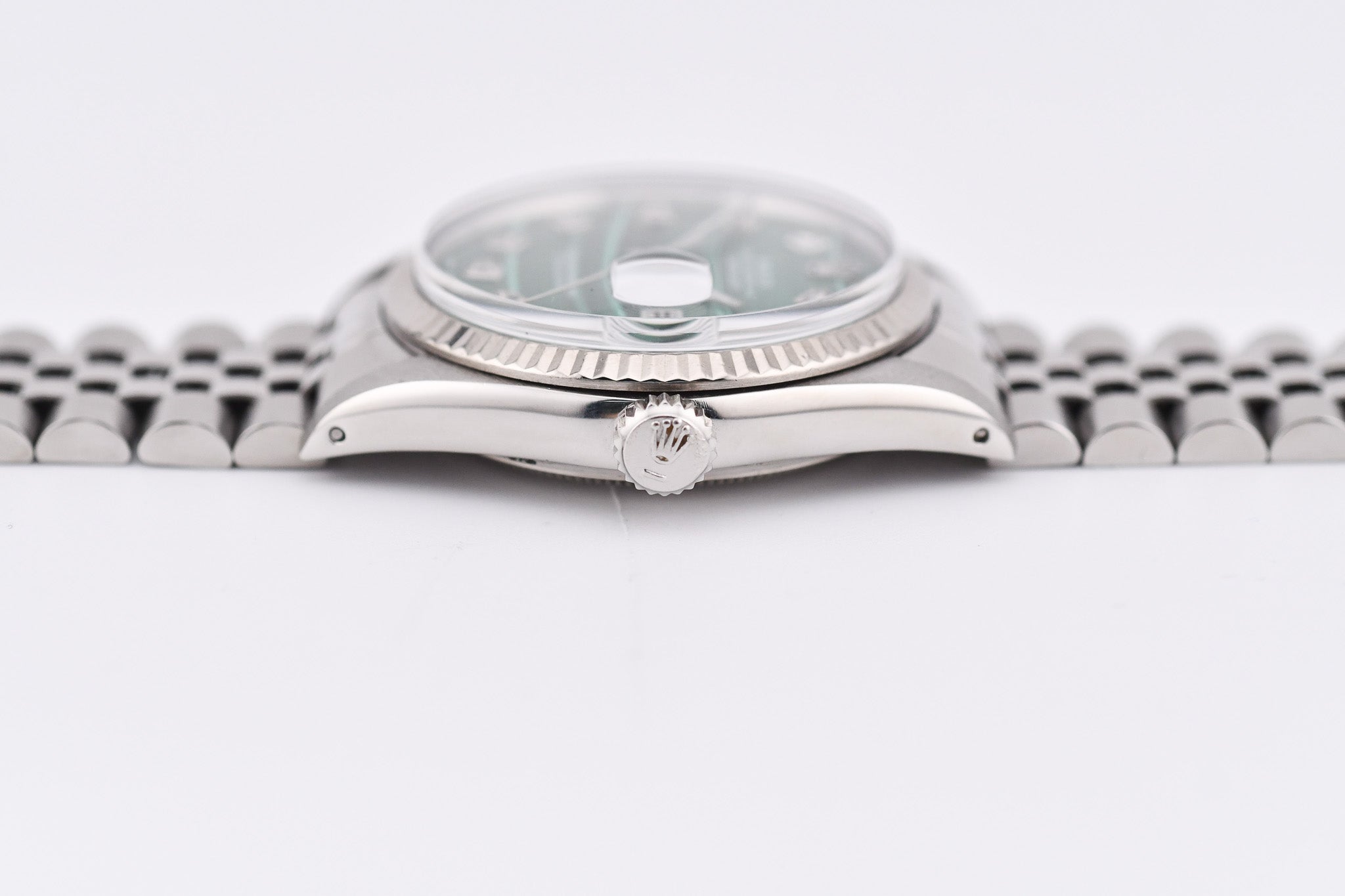 Rolex Datejust 36mm Ref 16014 Custom Green Malachite Diamond Dial