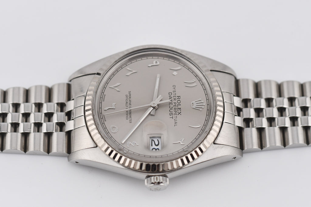 Rolex Datejust 36mm Ref 16014 Custom Grey Arabic Dial