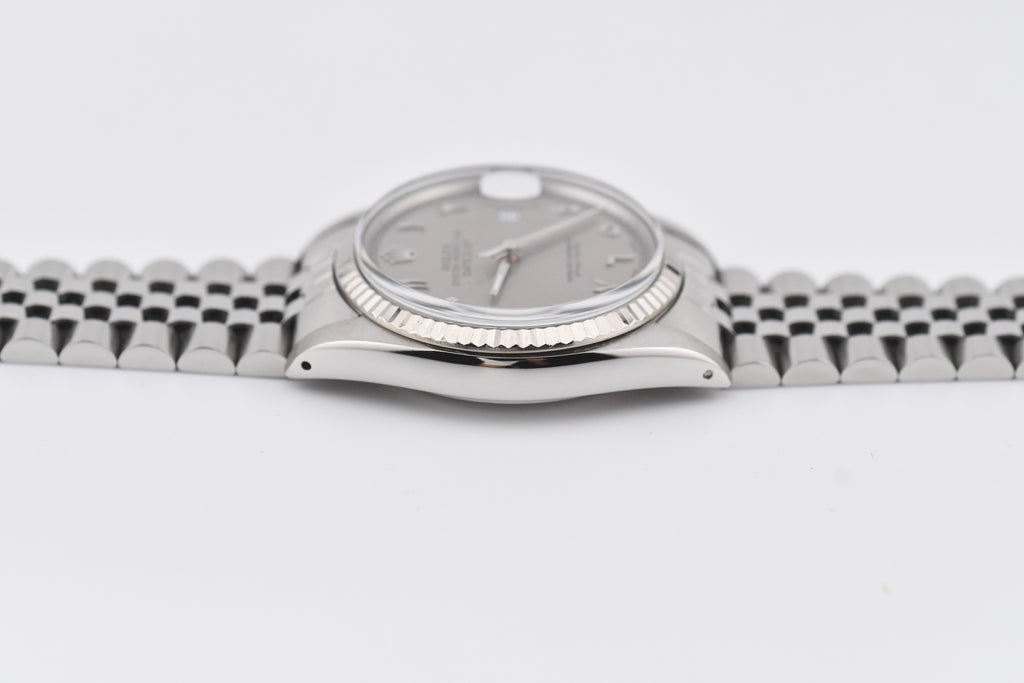 Rolex Datejust 36mm Ref 16014 Custom Grey Arabic Dial