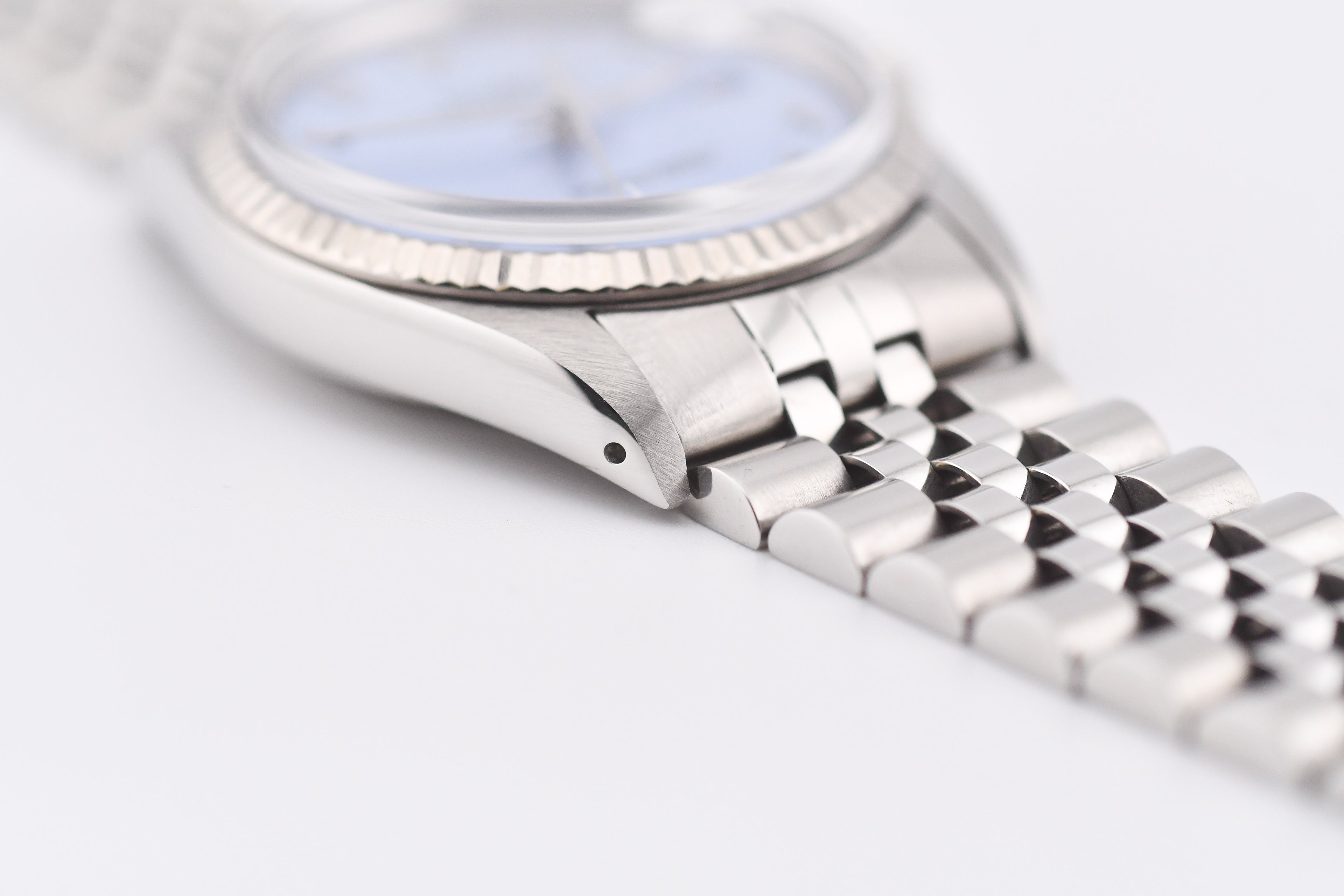 Rolex Datejust 36mm Ref 16014 Custom Ice Blue Arabic Dial