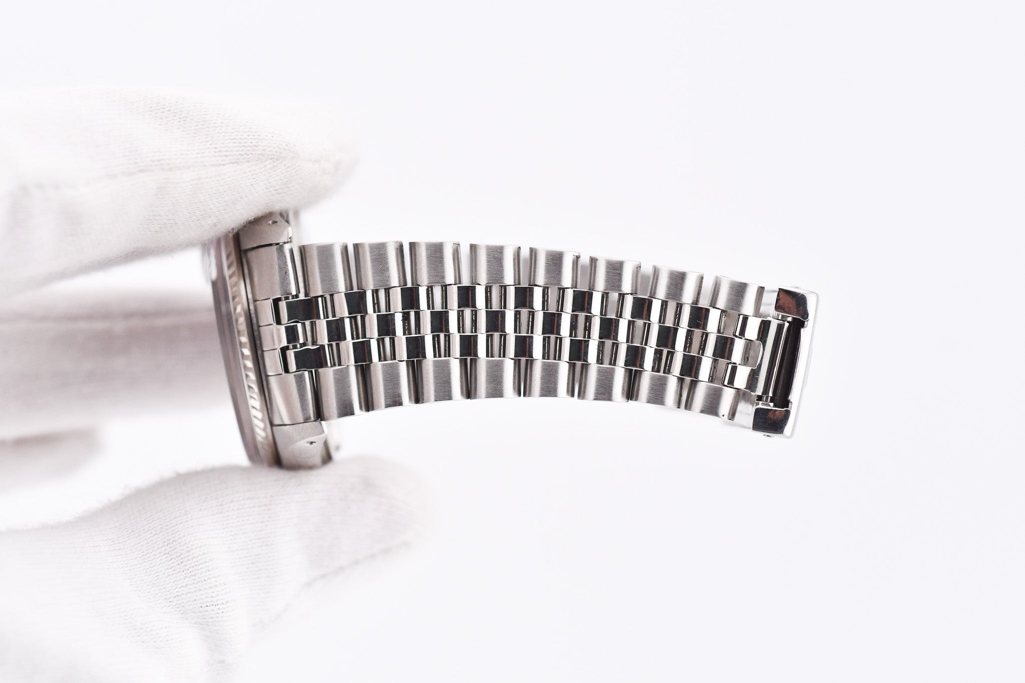 Rolex Datejust 36mm Ref 16014 Custom Pink Mother of Pearl Baguette Diamond Dial