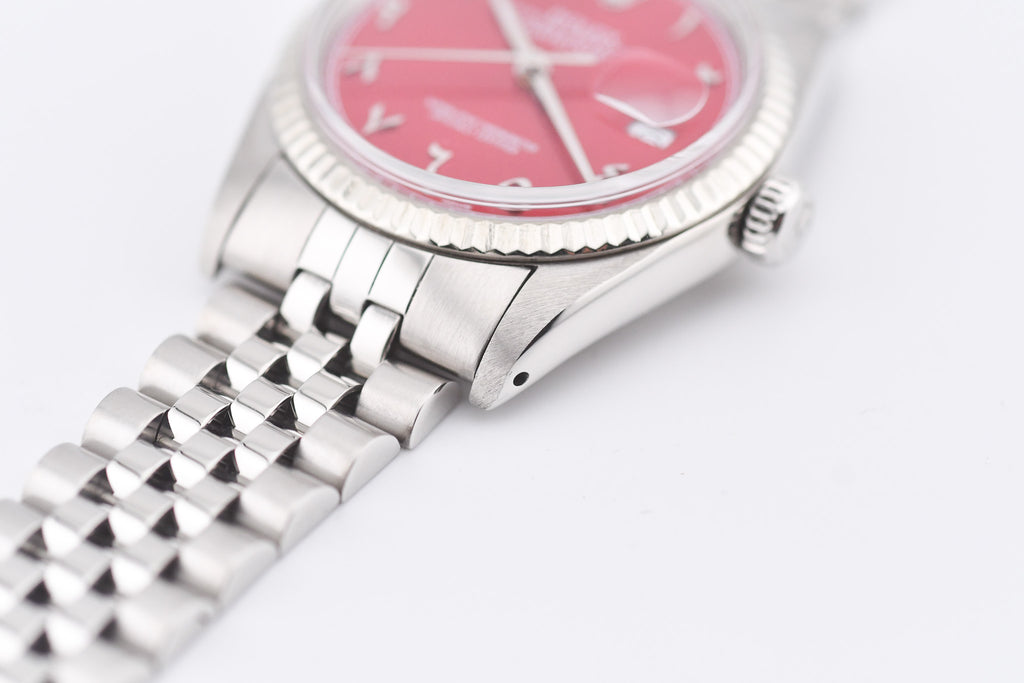 Rolex Datejust 36mm Ref 16014 Custom Red Arabic Dial