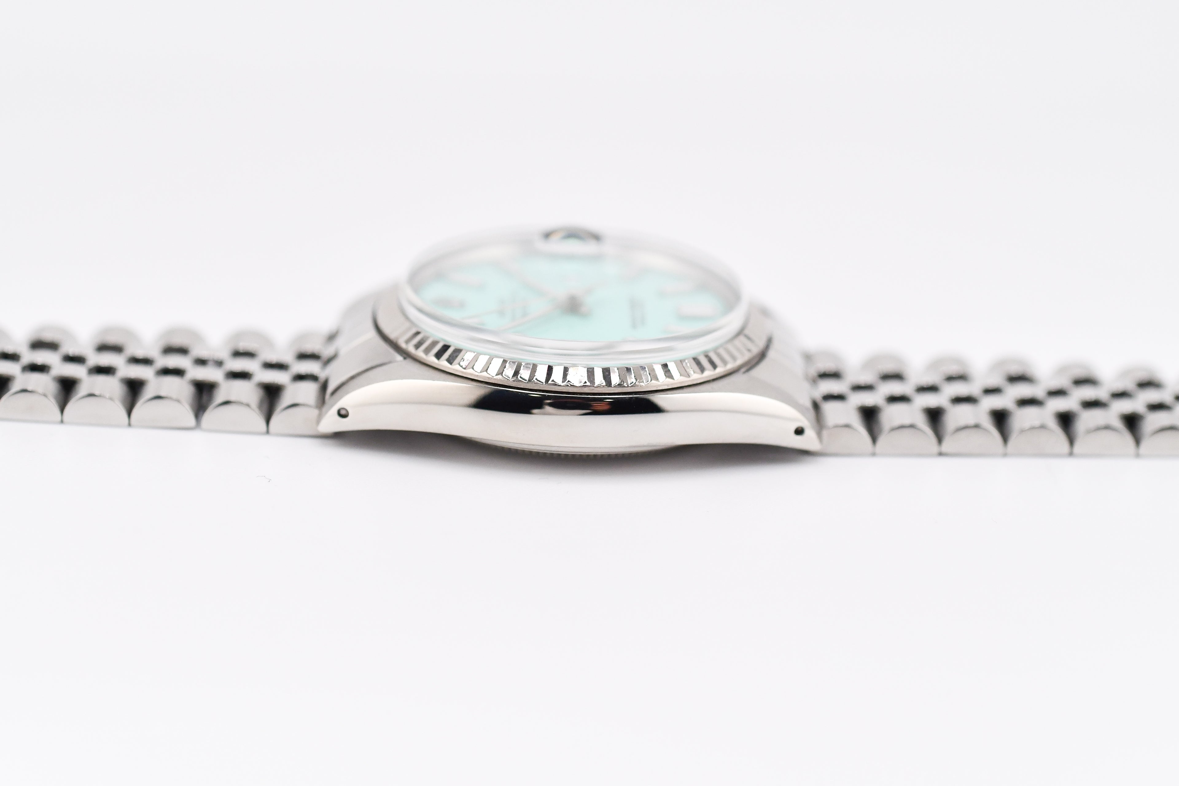 Rolex Datejust 36mm Ref 16014 Custom Tiffany Turquoise Stick Dial