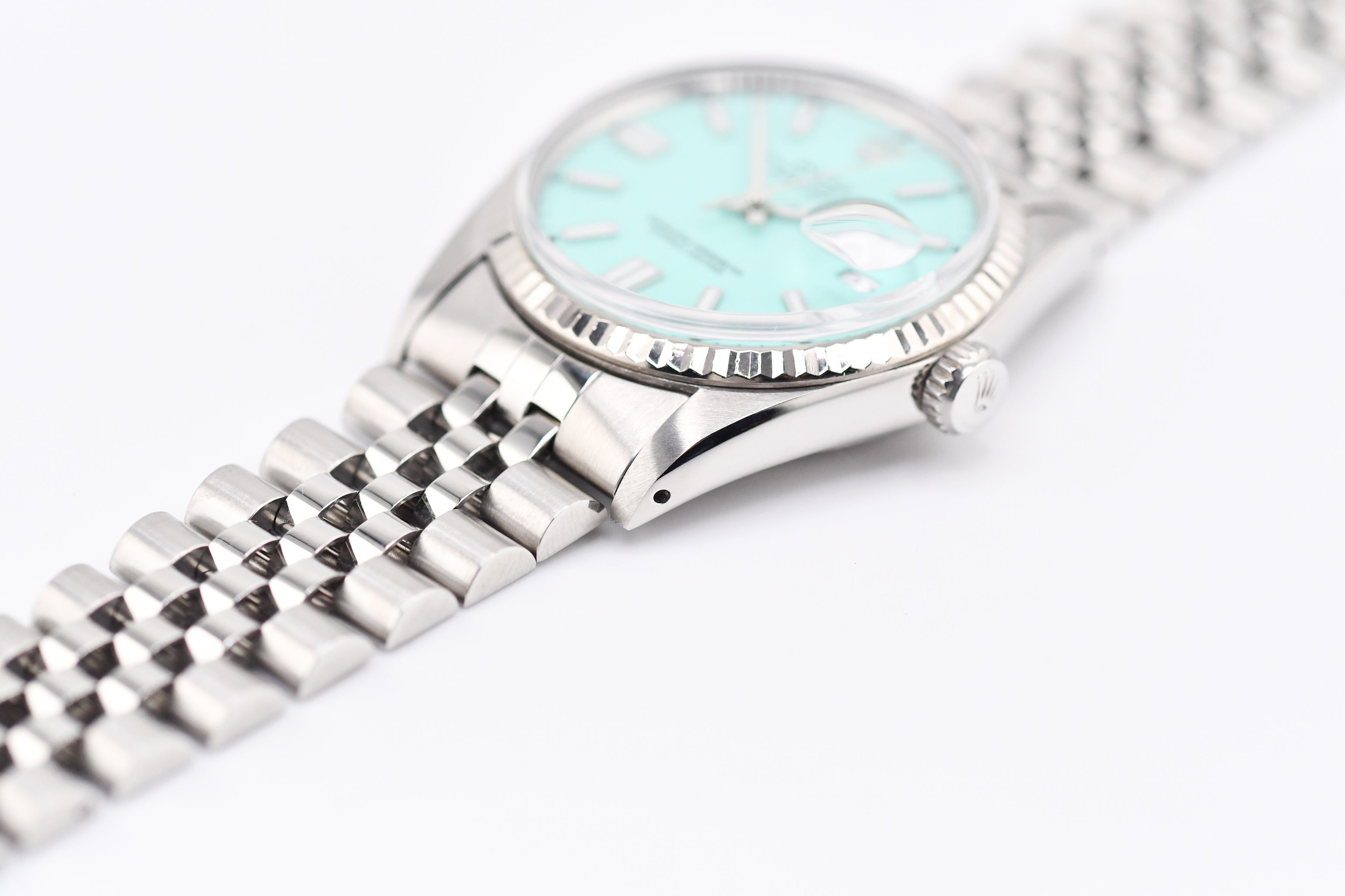 Rolex Datejust 36mm Ref 16014 Custom Tiffany Turquoise Stick Dial
