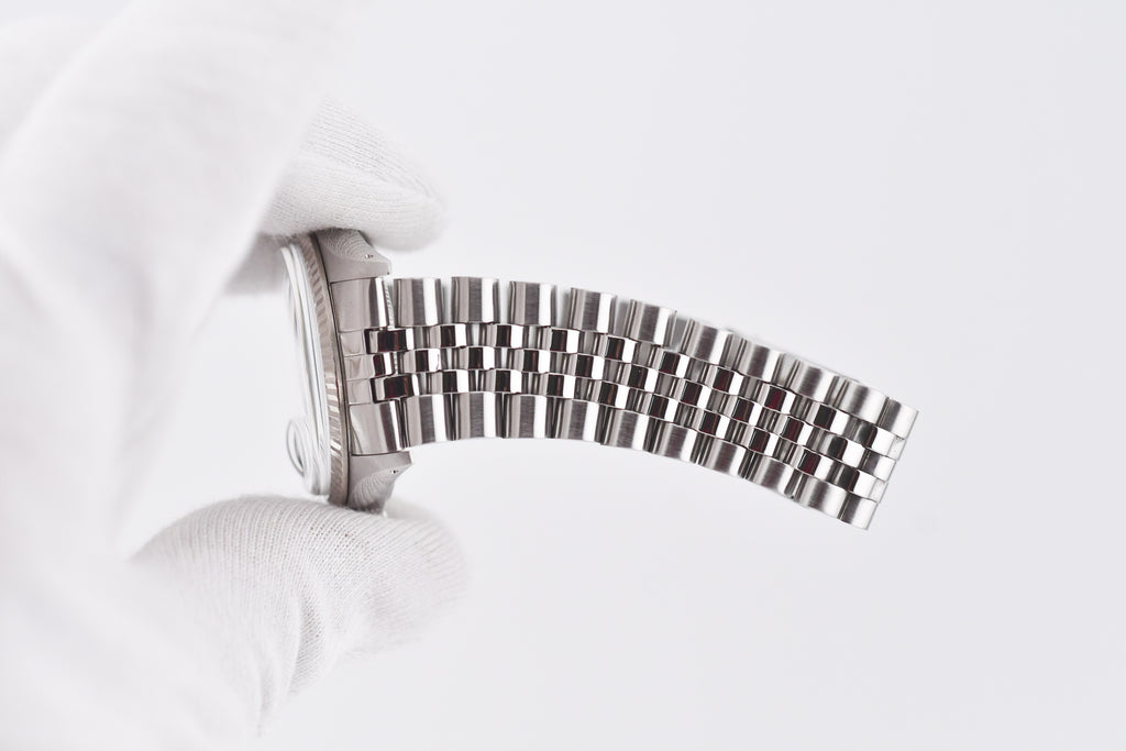 Rolex Datejust 36mm Ref 16014 Custom White Diamond Dial