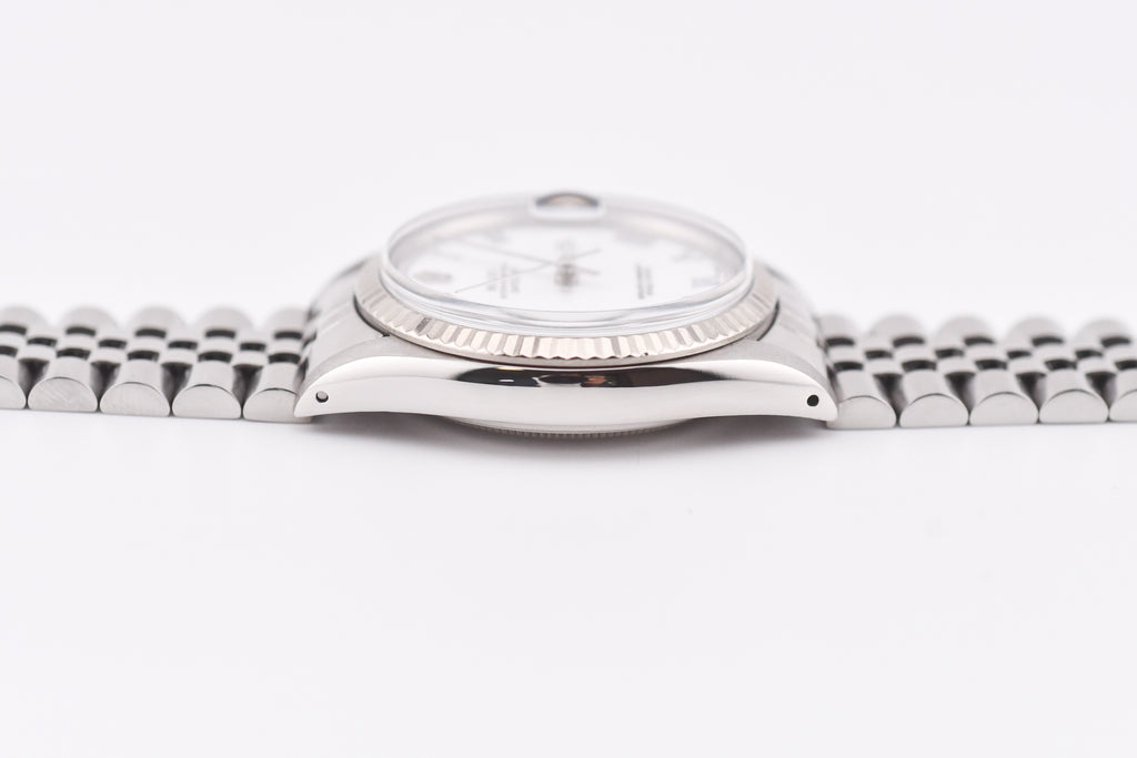 Rolex Datejust 36mm Ref 16014 Custom White Roman Dial