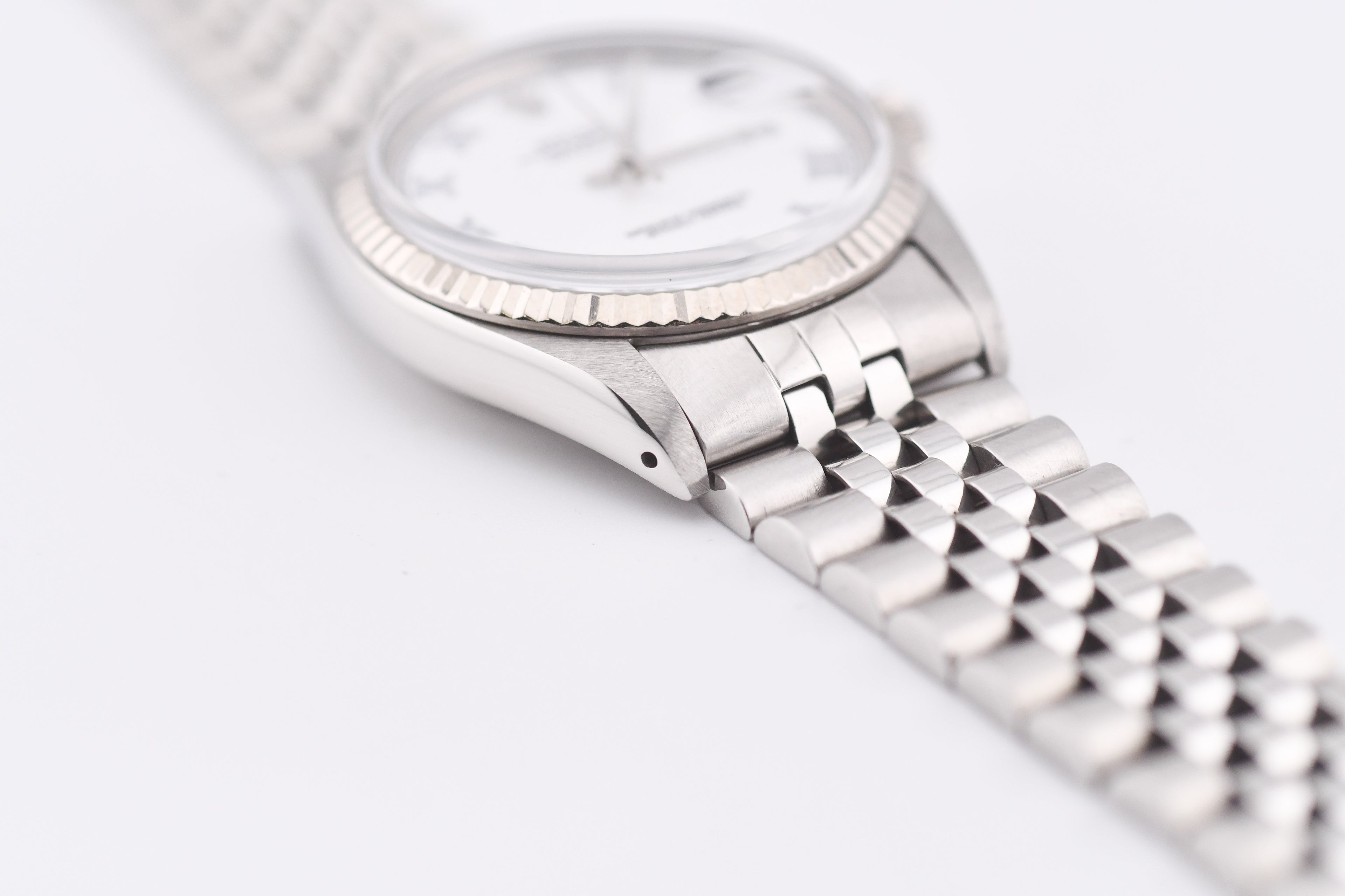 Rolex Datejust 36mm Ref 16014 Custom White Roman Dial