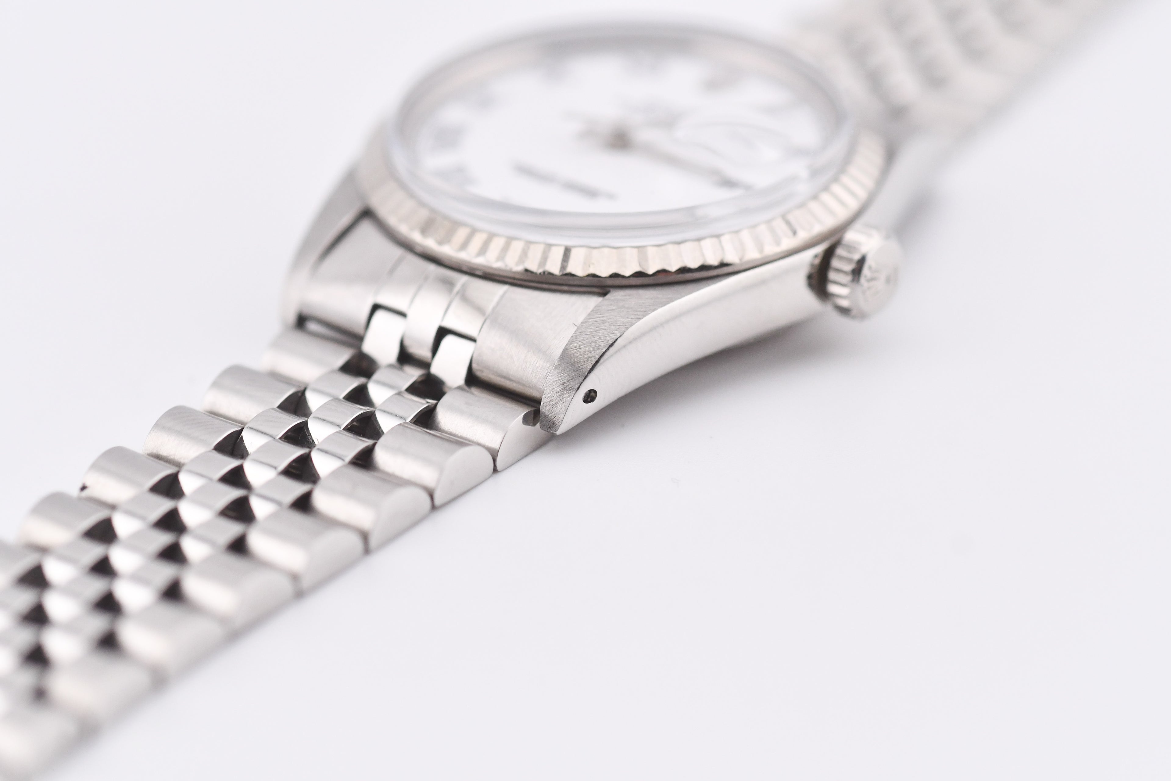 Rolex Datejust 36mm Ref 16014 Custom White Roman Dial