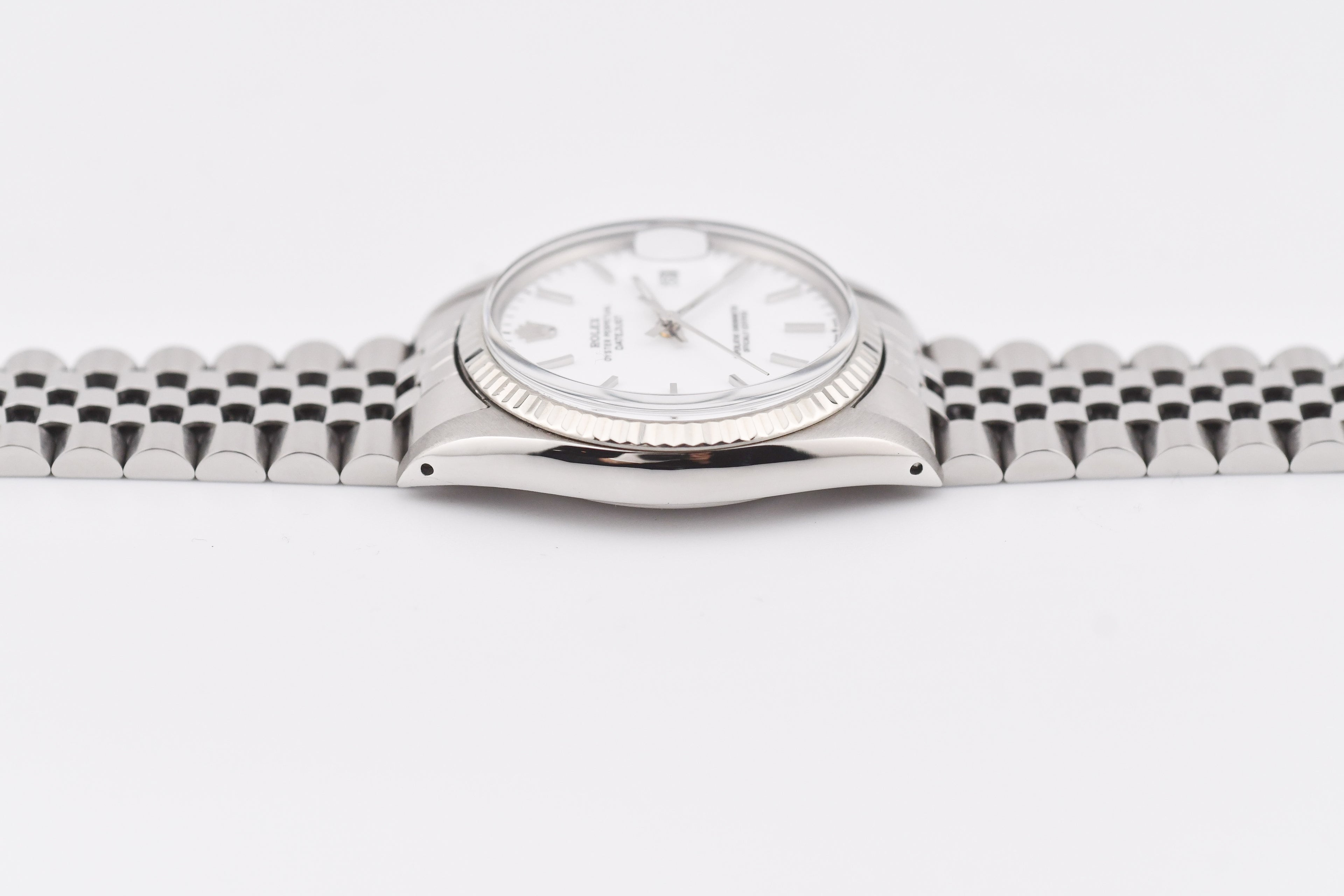Rolex Datejust 36mm Ref 16014 Custom White Stick Dial