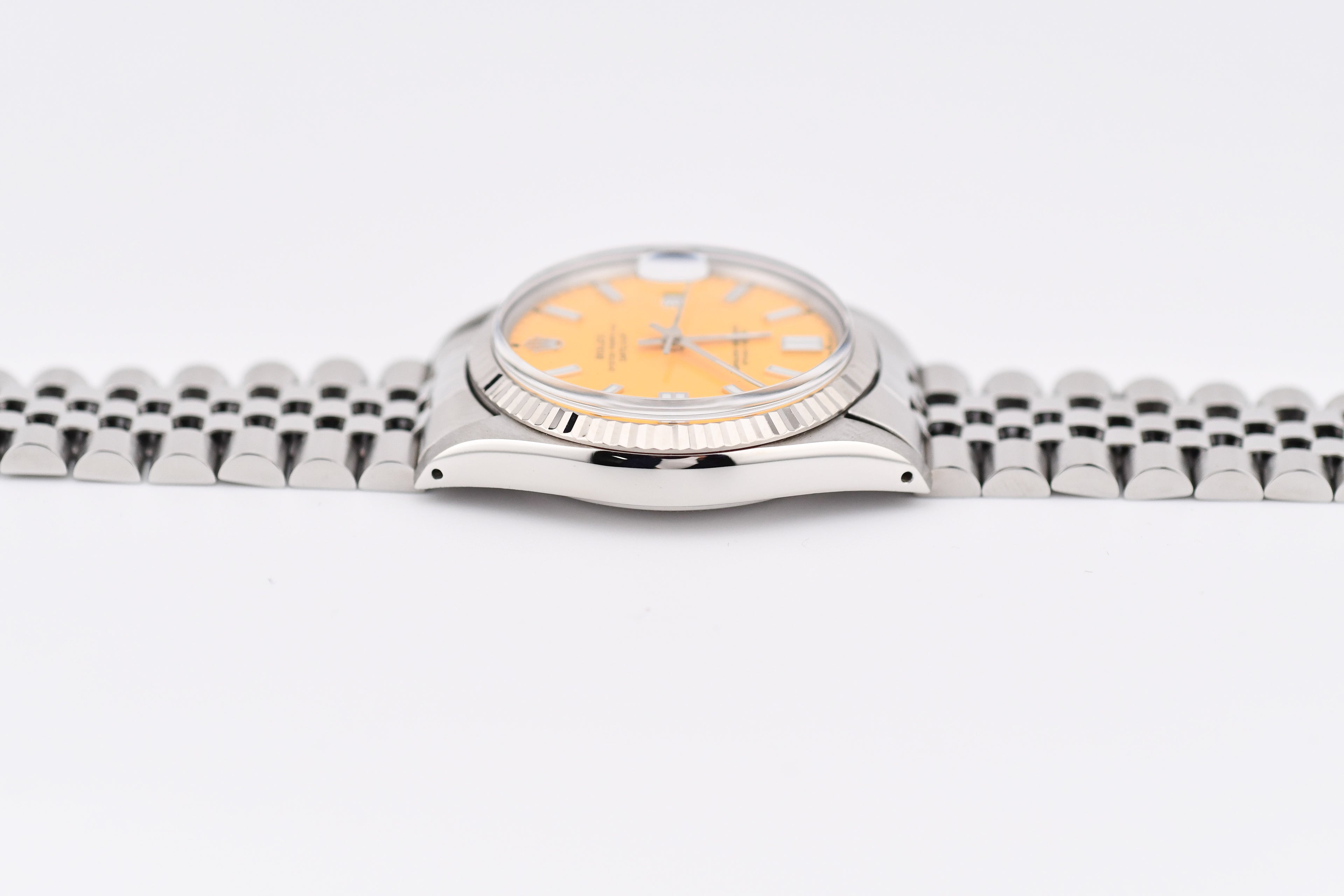Rolex Datejust 36mm Ref 16014 Custom Yellow Stick Dial