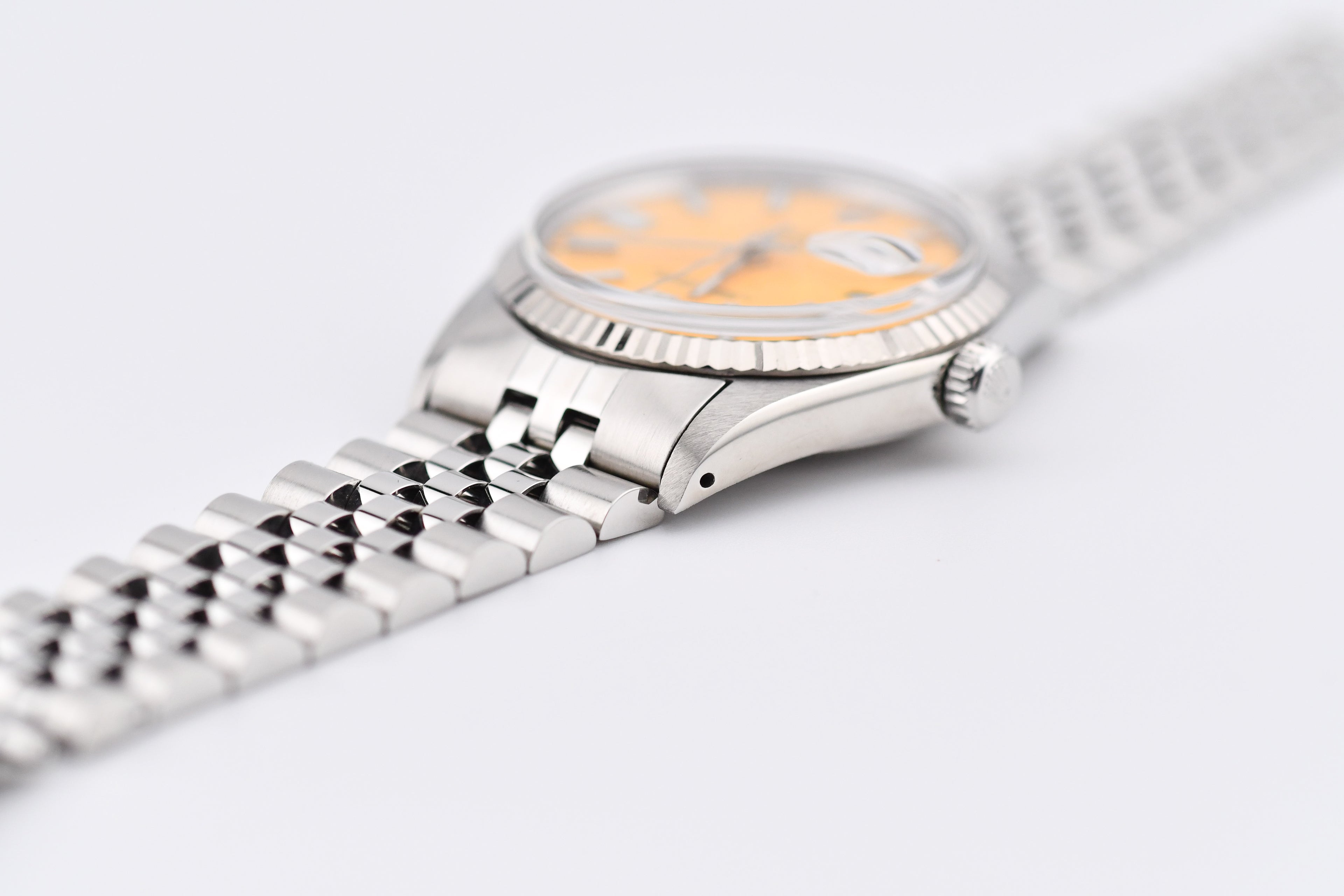 Rolex Datejust 36mm Ref 16014 Custom Yellow Stick Dial