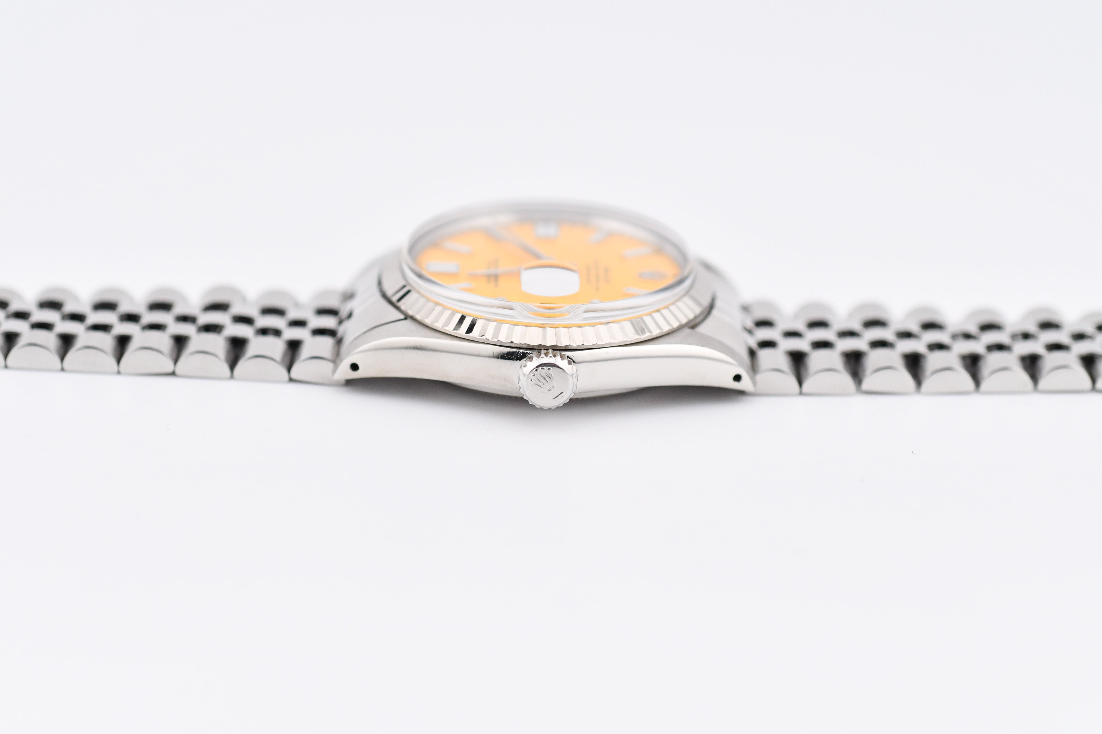 Rolex Datejust 36mm Ref 16014 Custom Yellow Stick Dial