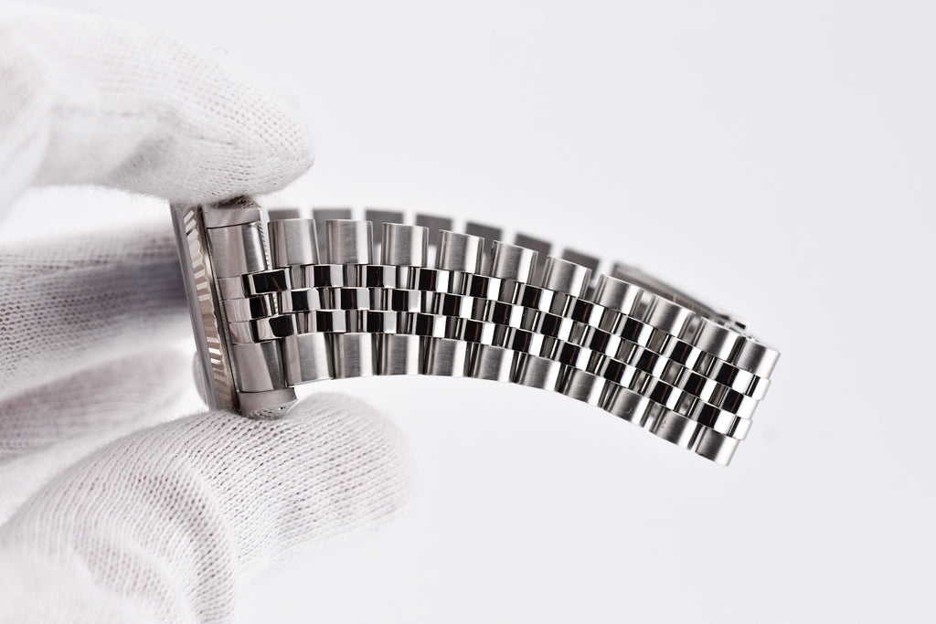 Rolex Datejust 36mm Ref 16234 Custom Blue Flower Diamond Dial