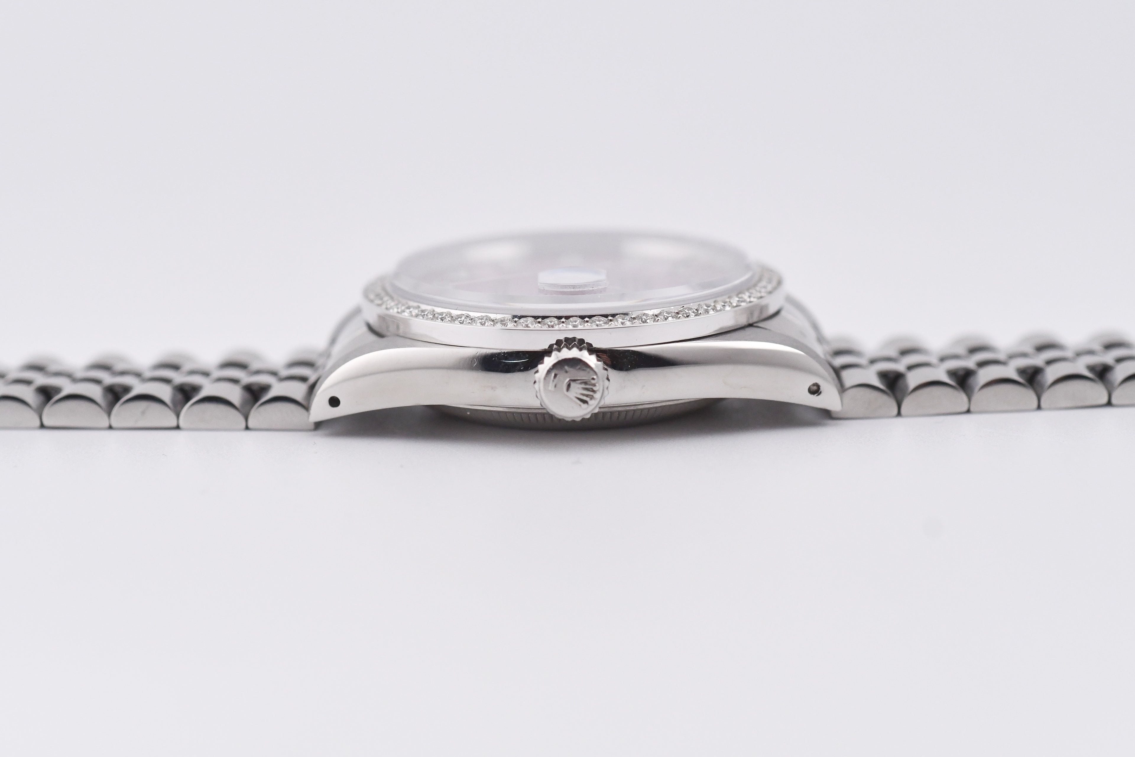 Rolex Datejust 36mm Ref 16234 Custom Pink Mother of Pearl Diamond Dial with Diamond Bezel
