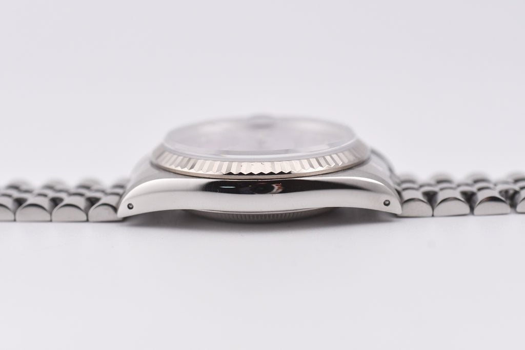Rolex Datejust 36mm Ref 16234 Custom Pink Mother of Pearl Diamond Dial